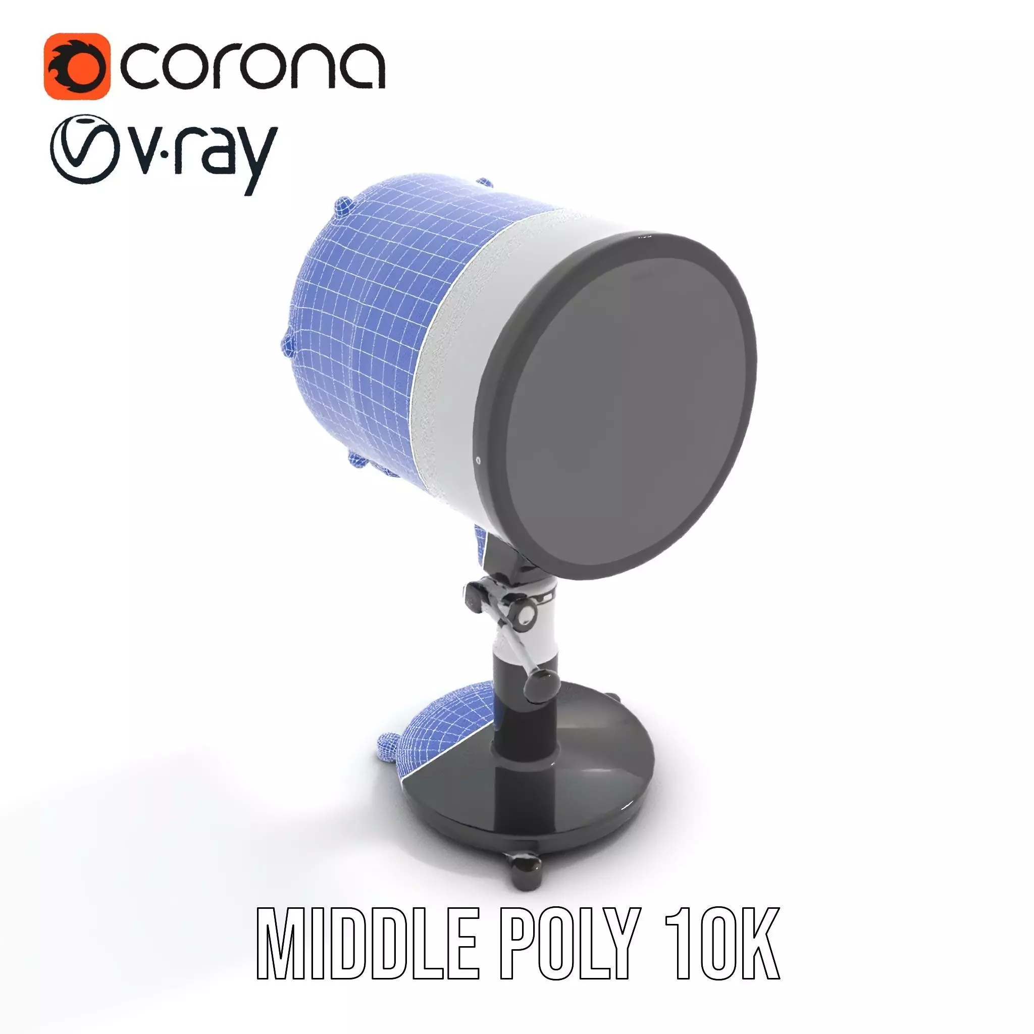 Futuristic Projector with Star Map Model Pack Low-poly 3D model_24