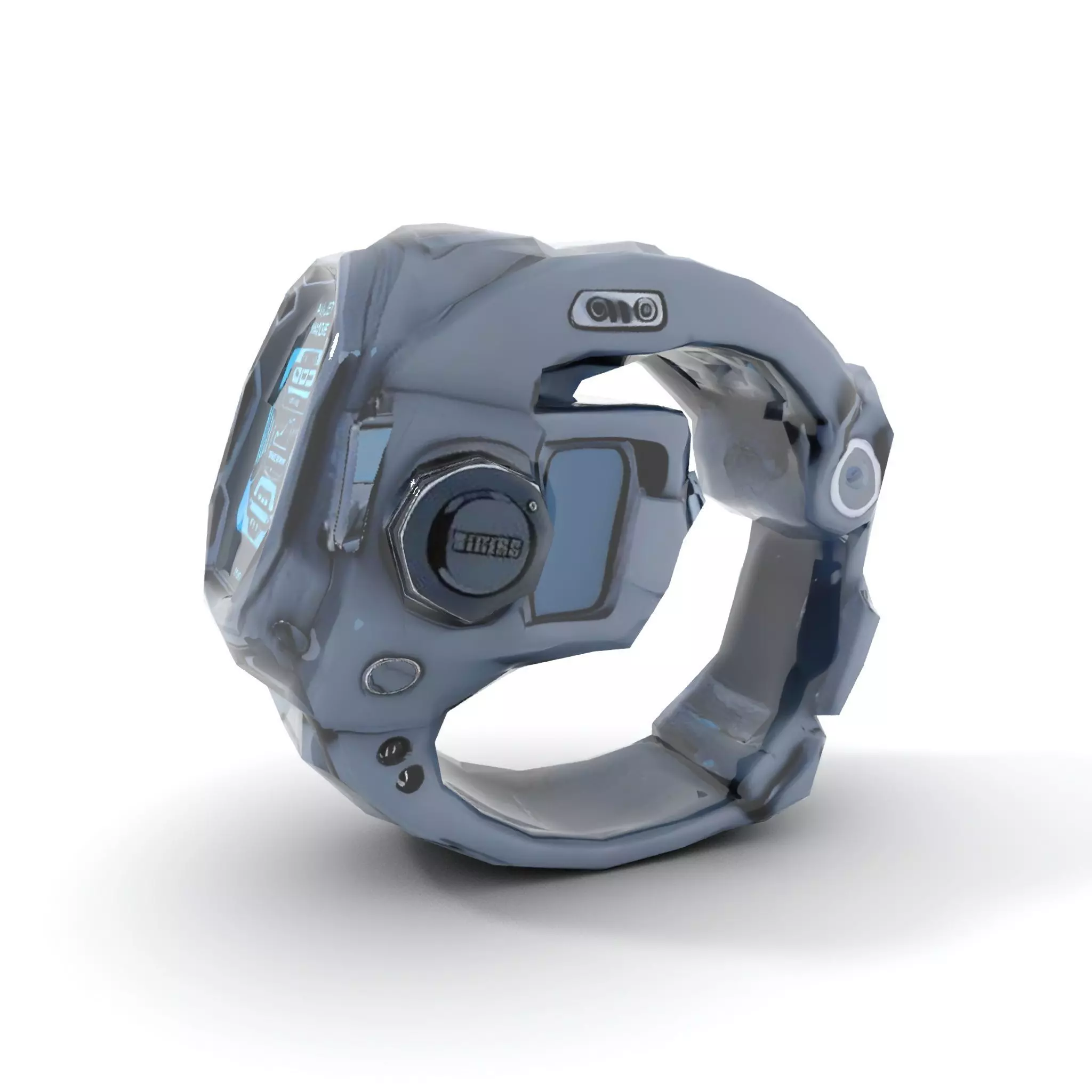 Futuristic Smartwatch Model Pack with Interactive Display Low-poly 3D model_7