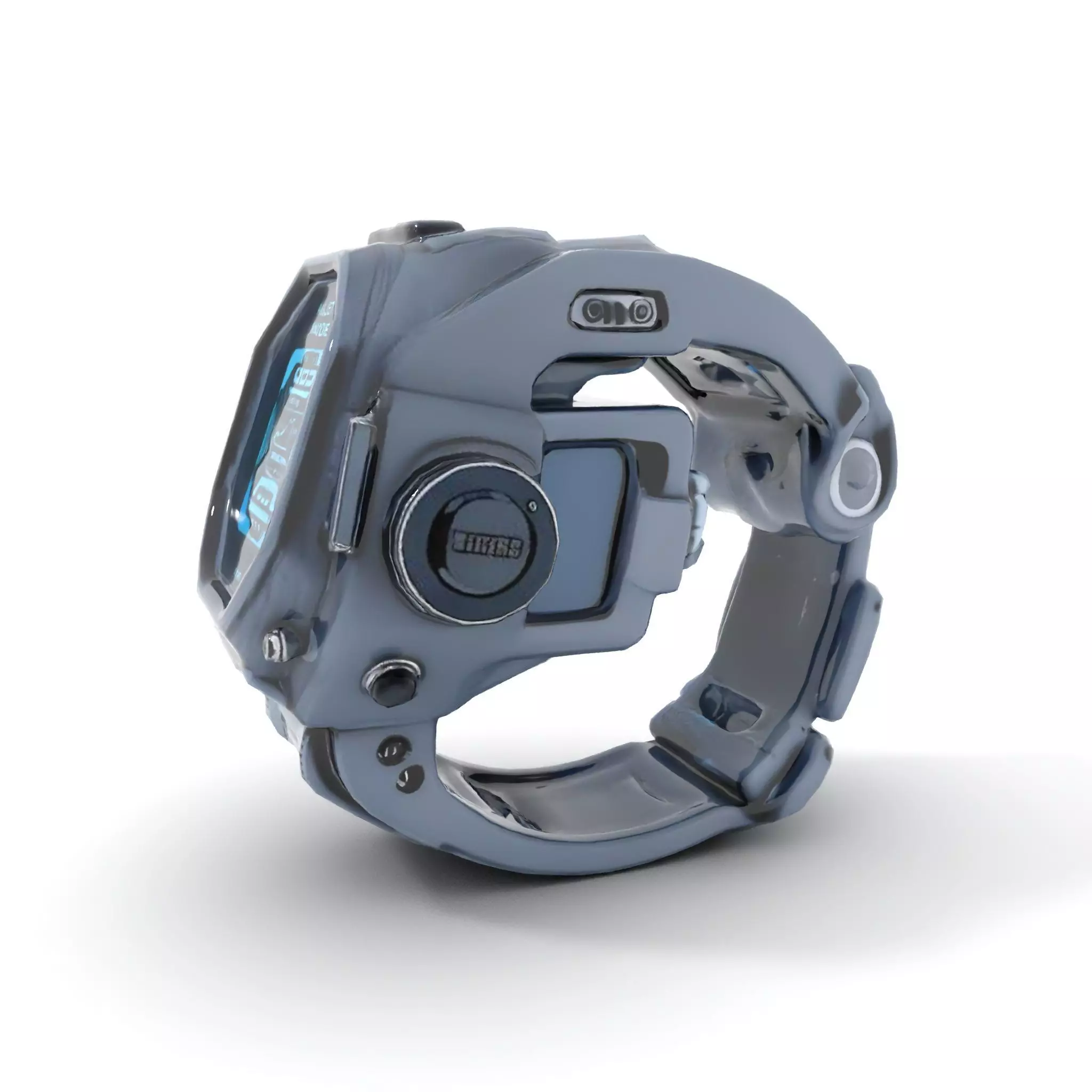 Futuristic Smartwatch Model Pack with Interactive Display Low-poly 3D model_5