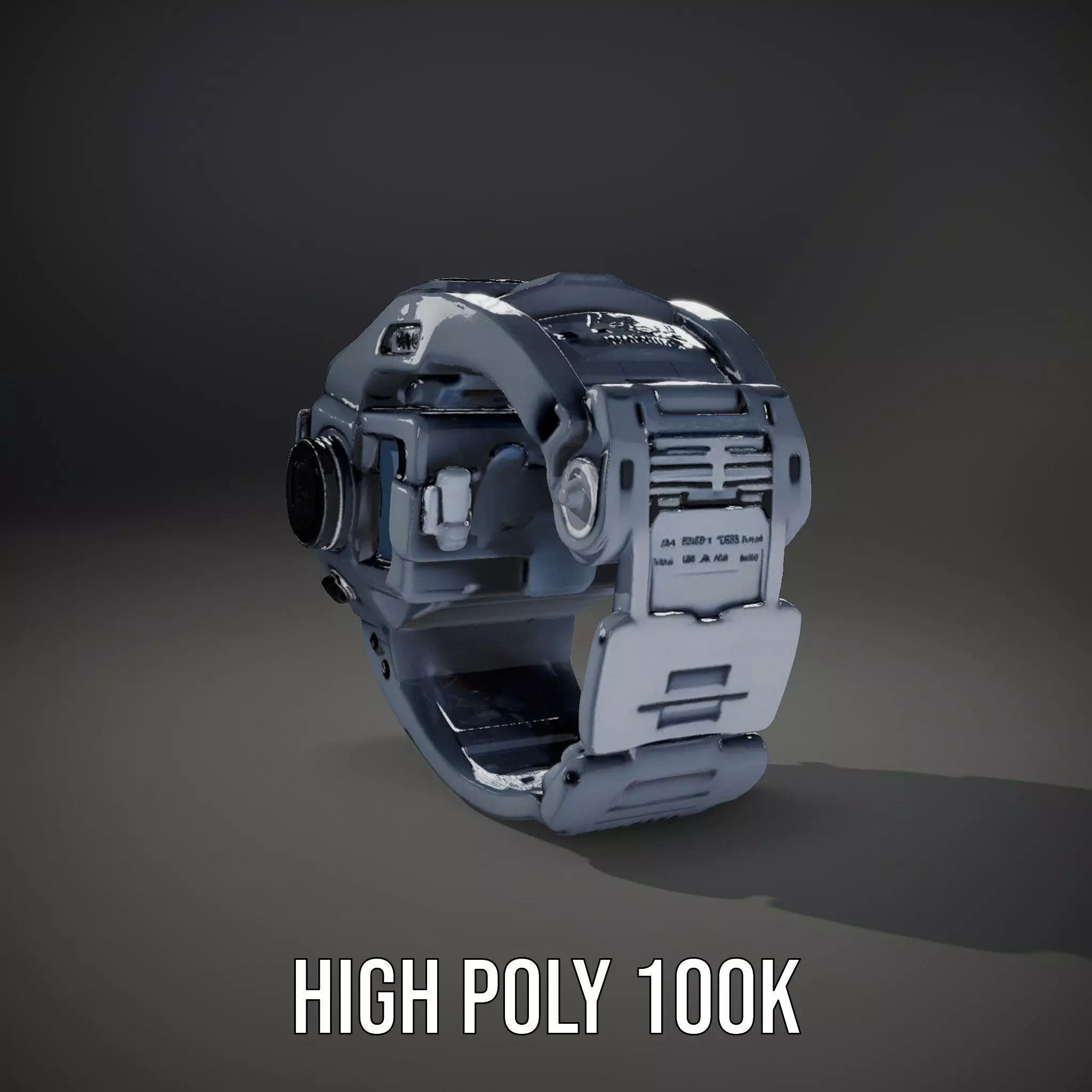 Futuristic Smartwatch Model Pack with Interactive Display Low-poly 3D model_8