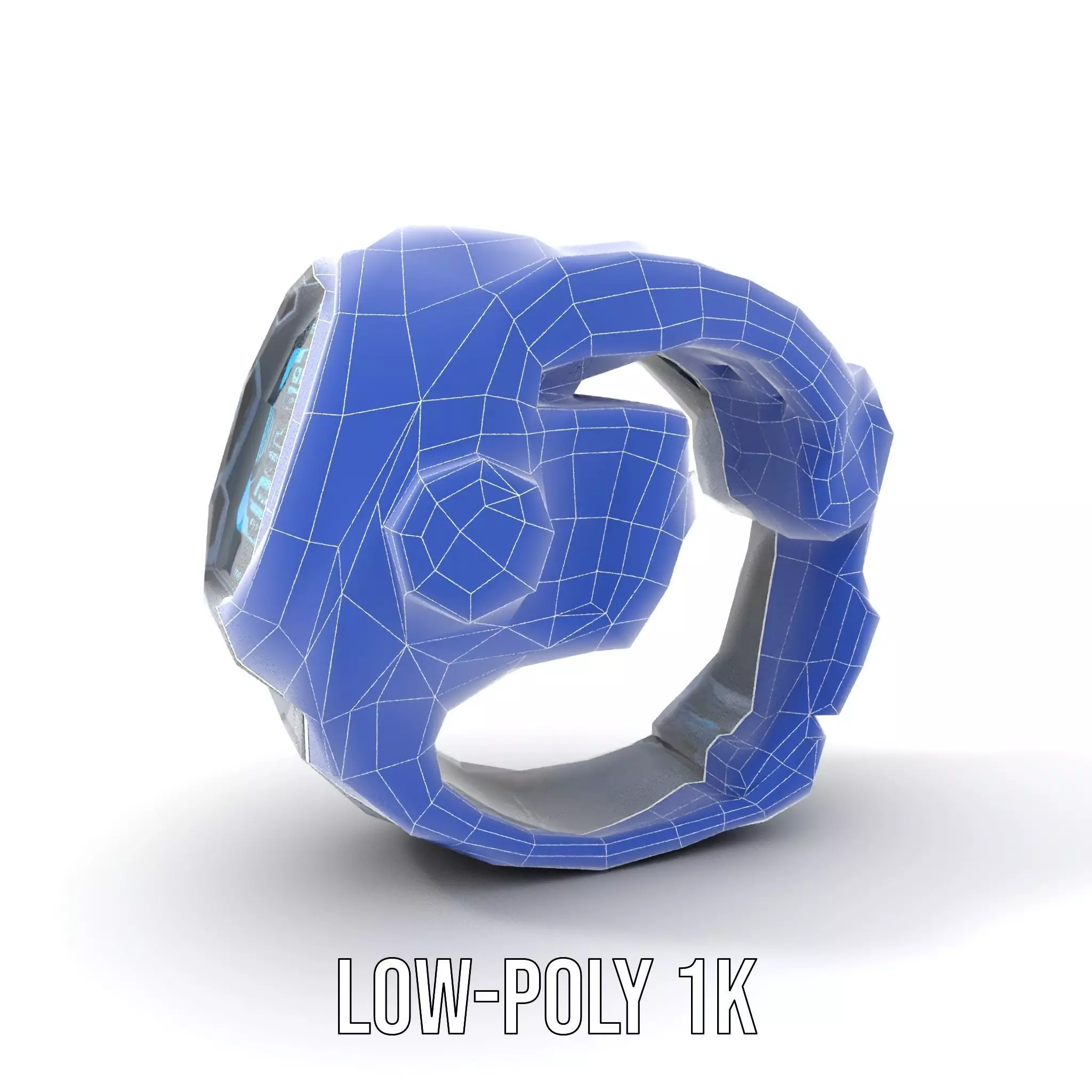 Futuristic Smartwatch Model Pack with Interactive Display Low-poly 3D model_16
