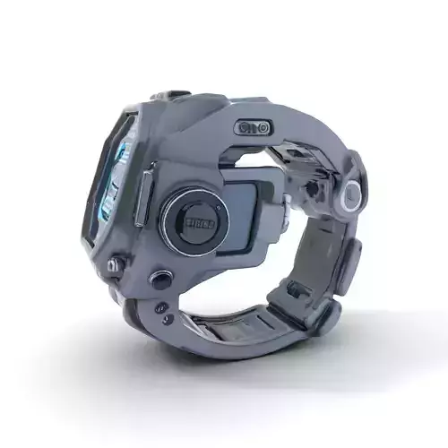 Futuristic Smartwatch Model Pack with Interactive Display Low-poly 3D model