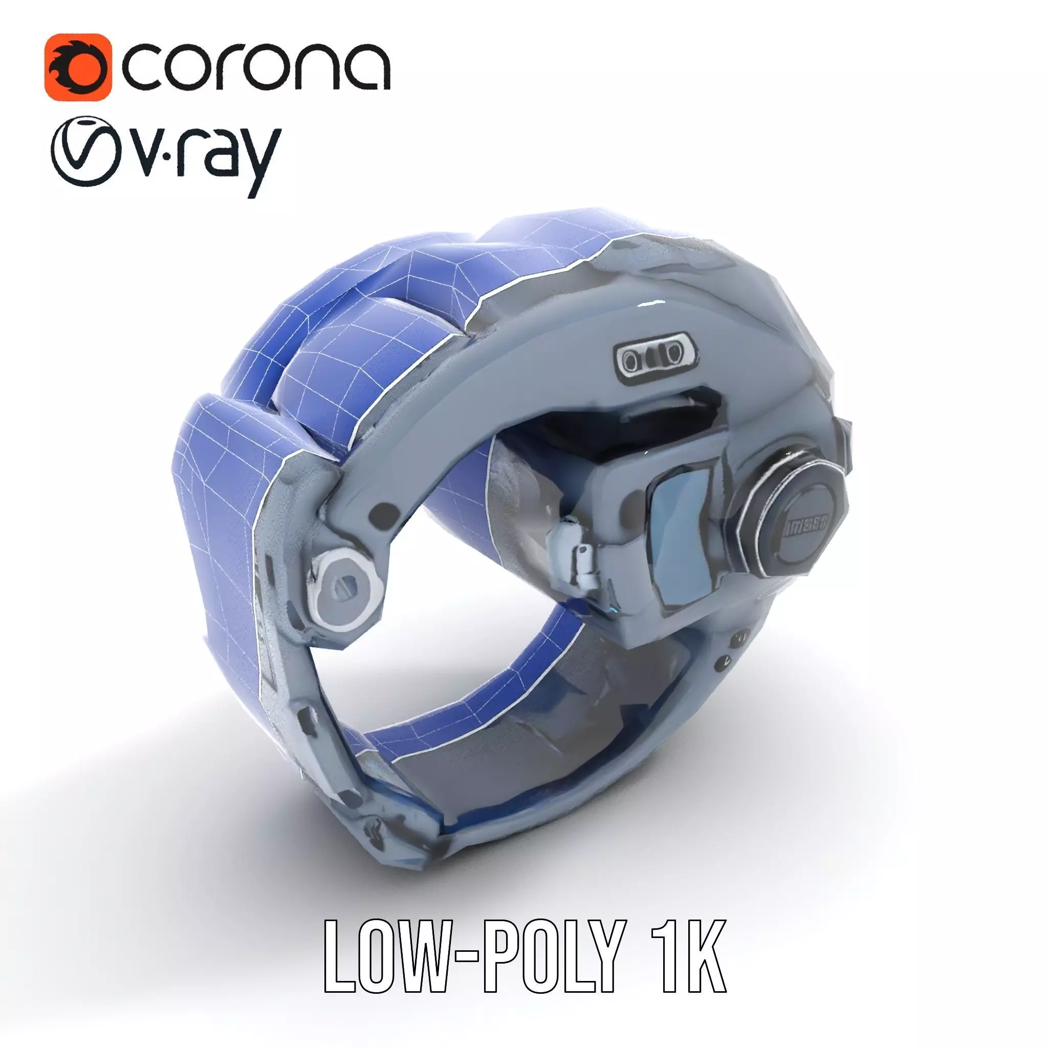 Futuristic Smartwatch Model Pack with Interactive Display Low-poly 3D model_25