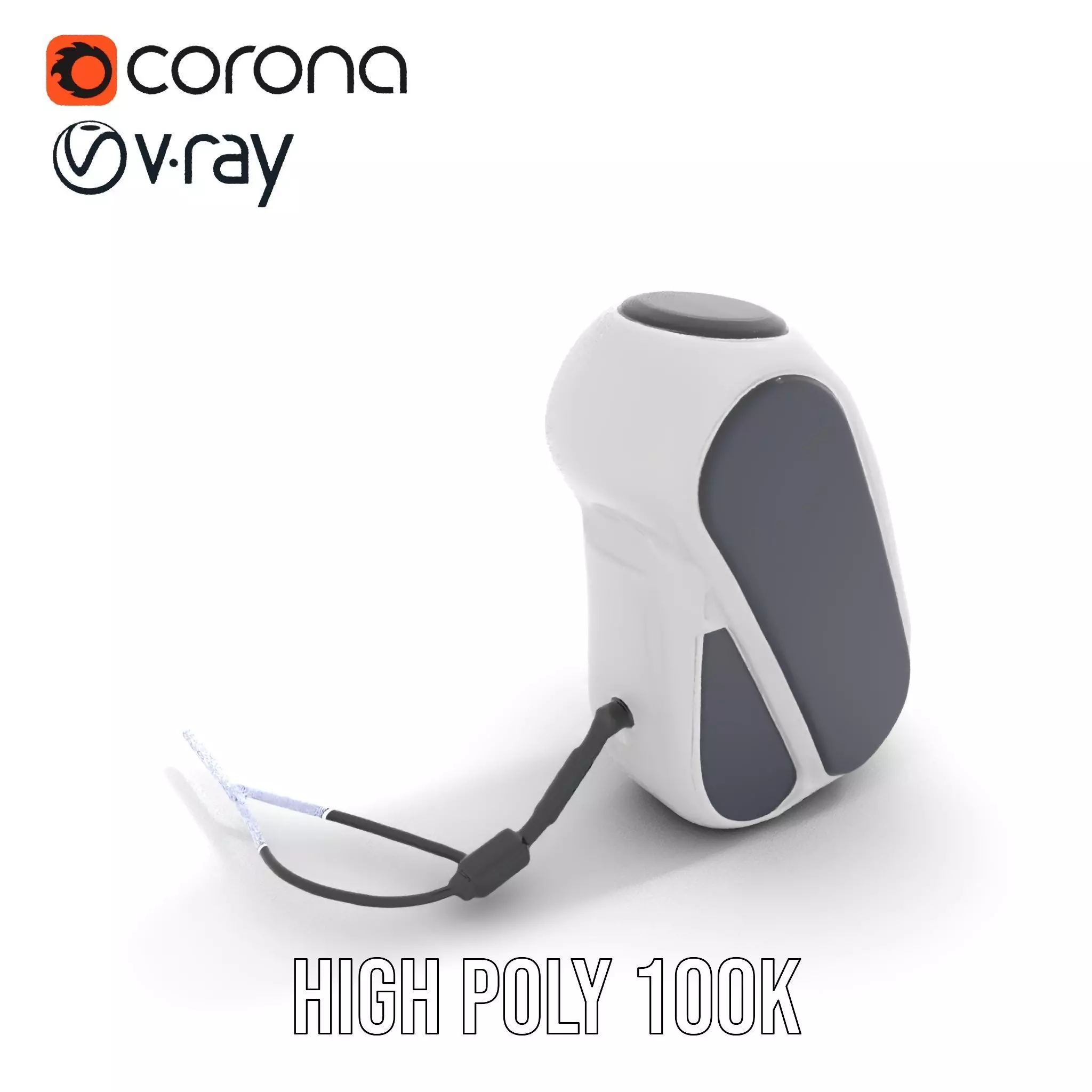 Futuristic Device Charging Dock Model Pack Low-poly 3D model_25