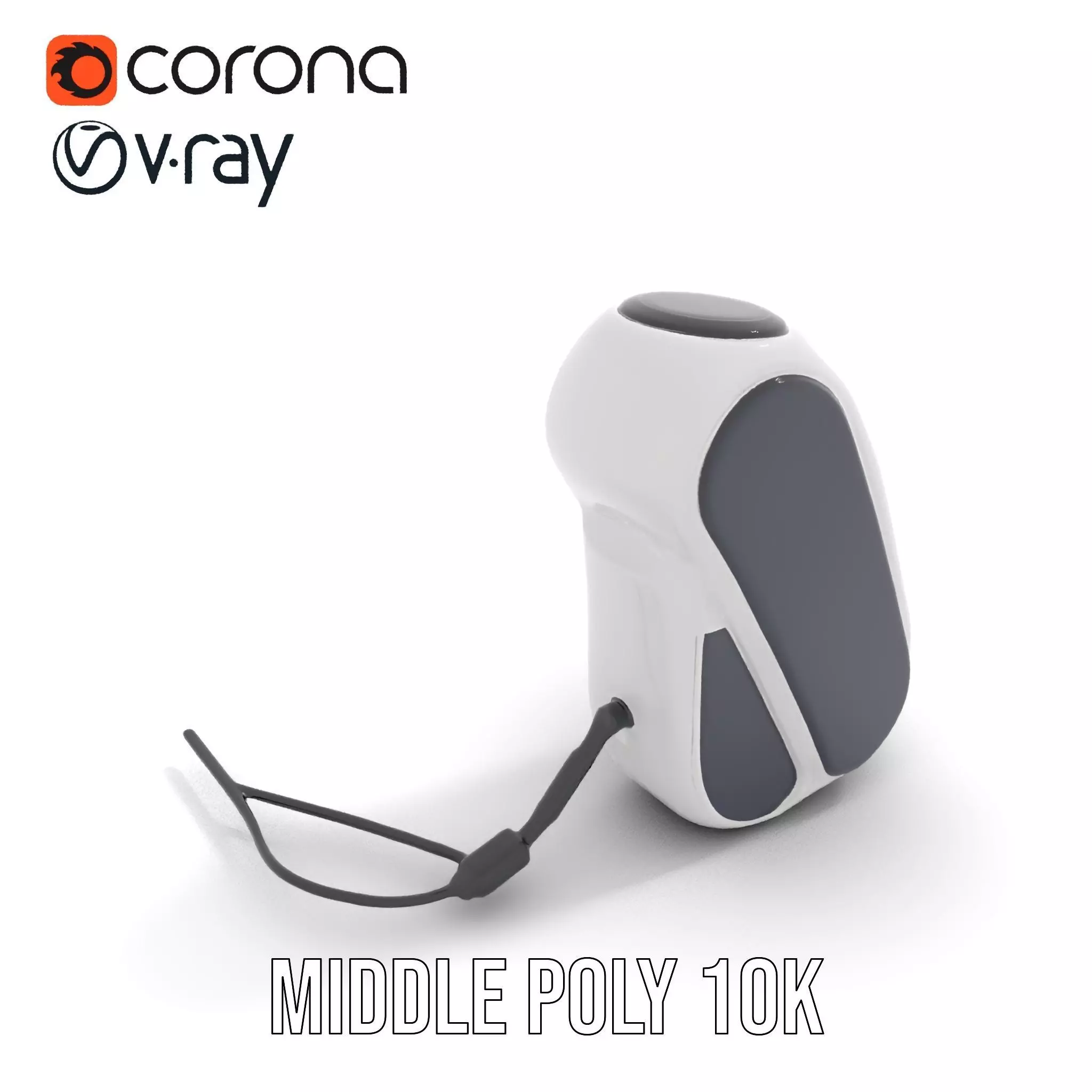 Futuristic Device Charging Dock Model Pack Low-poly 3D model_11