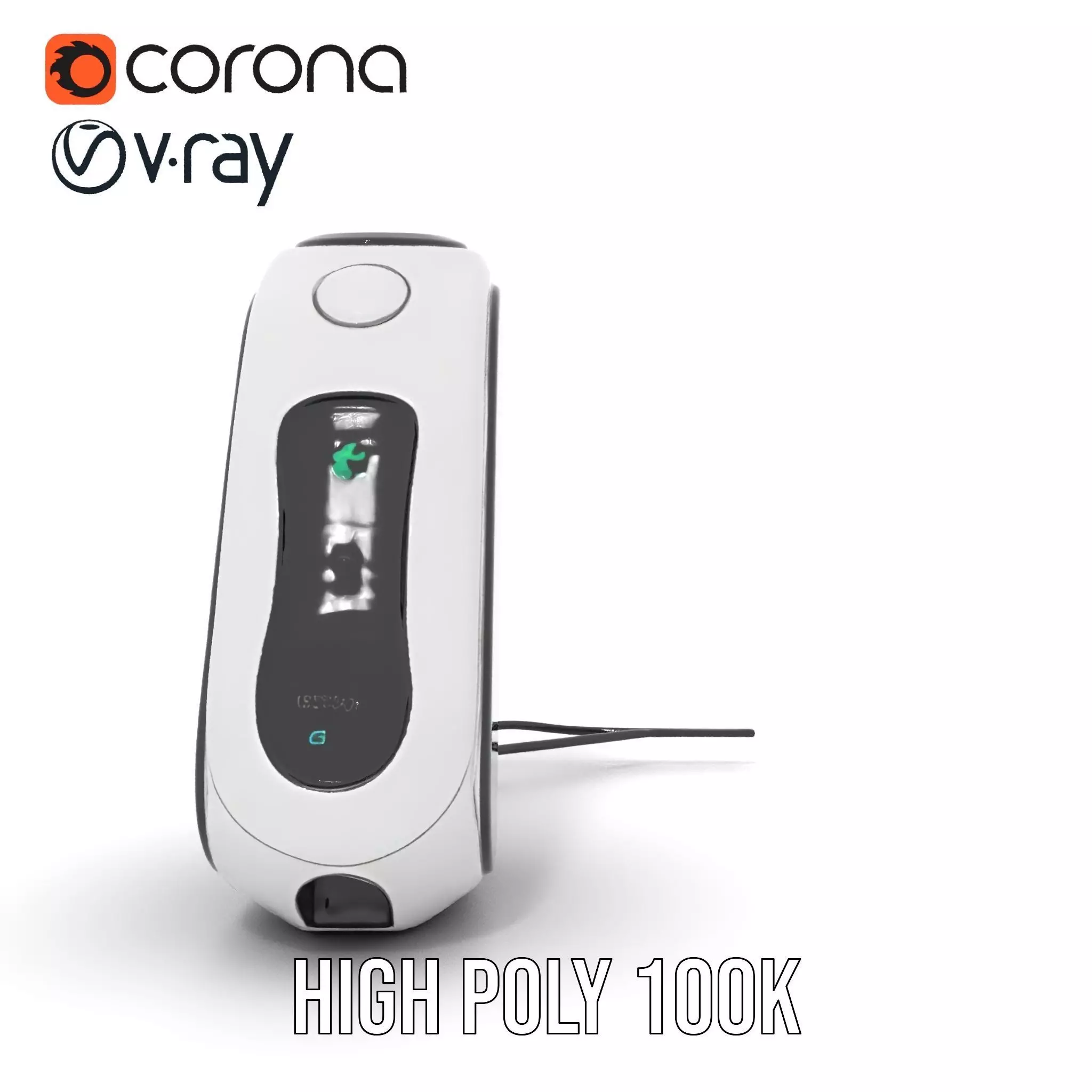 Futuristic Device Charging Dock Model Pack Low-poly 3D model_31