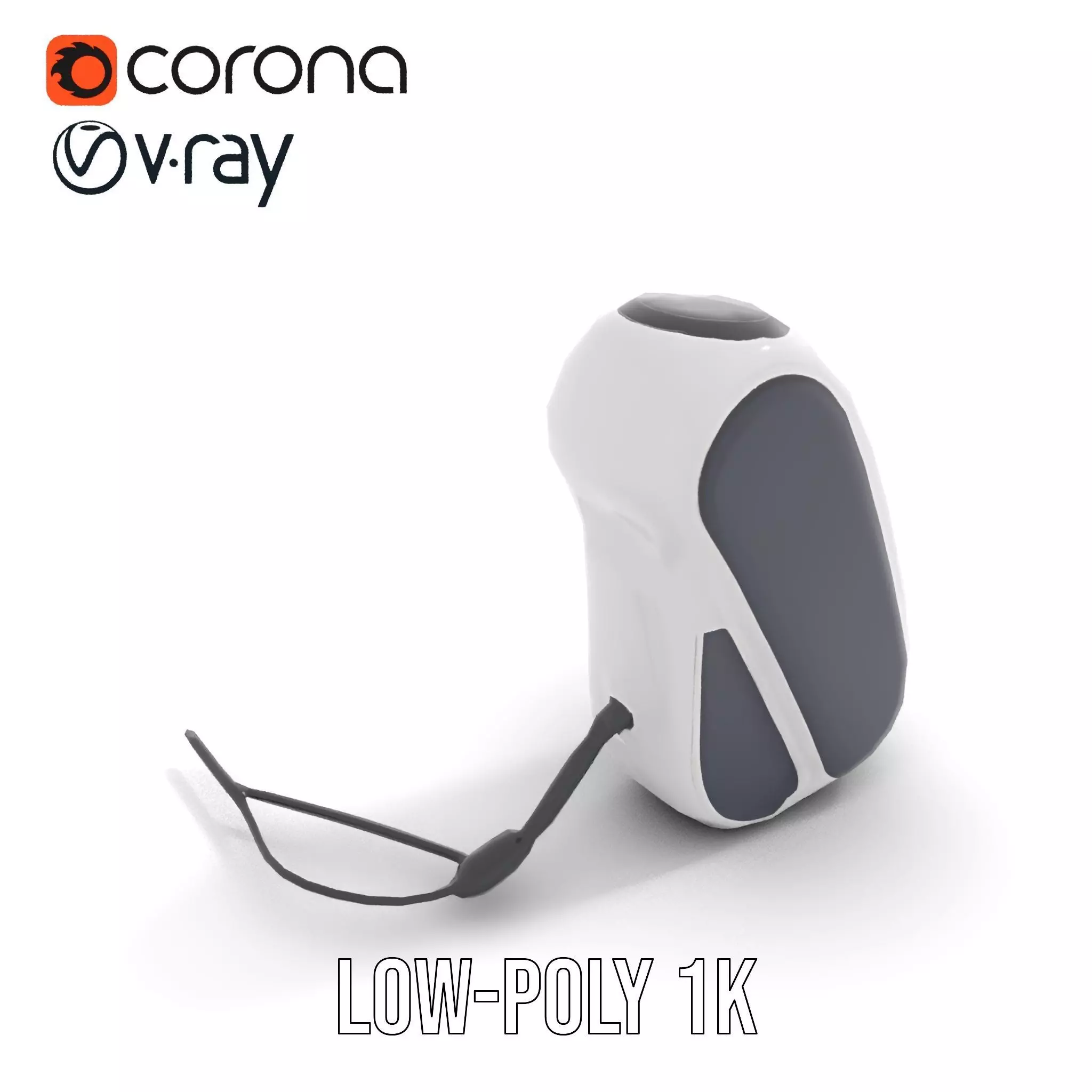 Futuristic Device Charging Dock Model Pack Low-poly 3D model_7