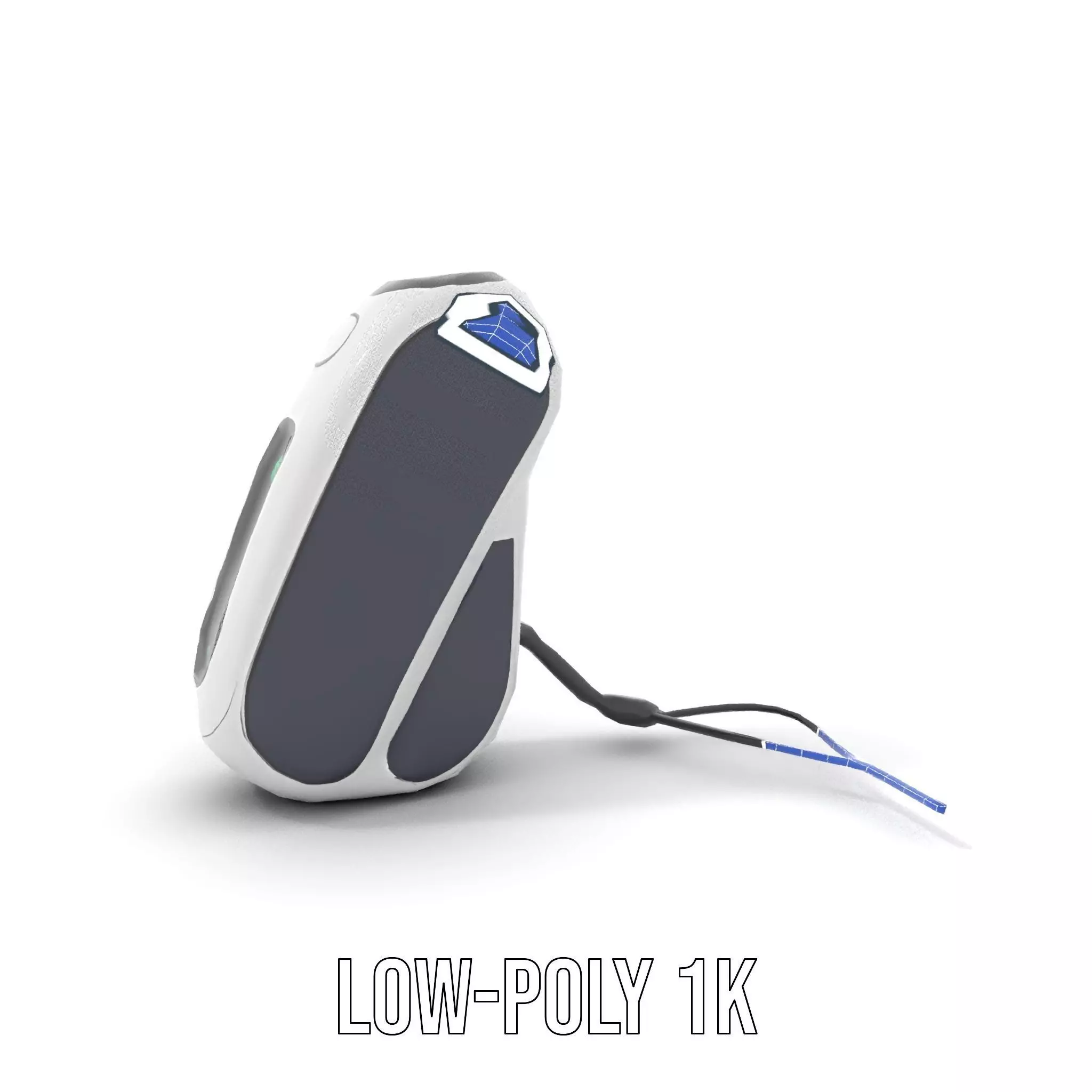 Futuristic Device Charging Dock Model Pack Low-poly 3D model_12