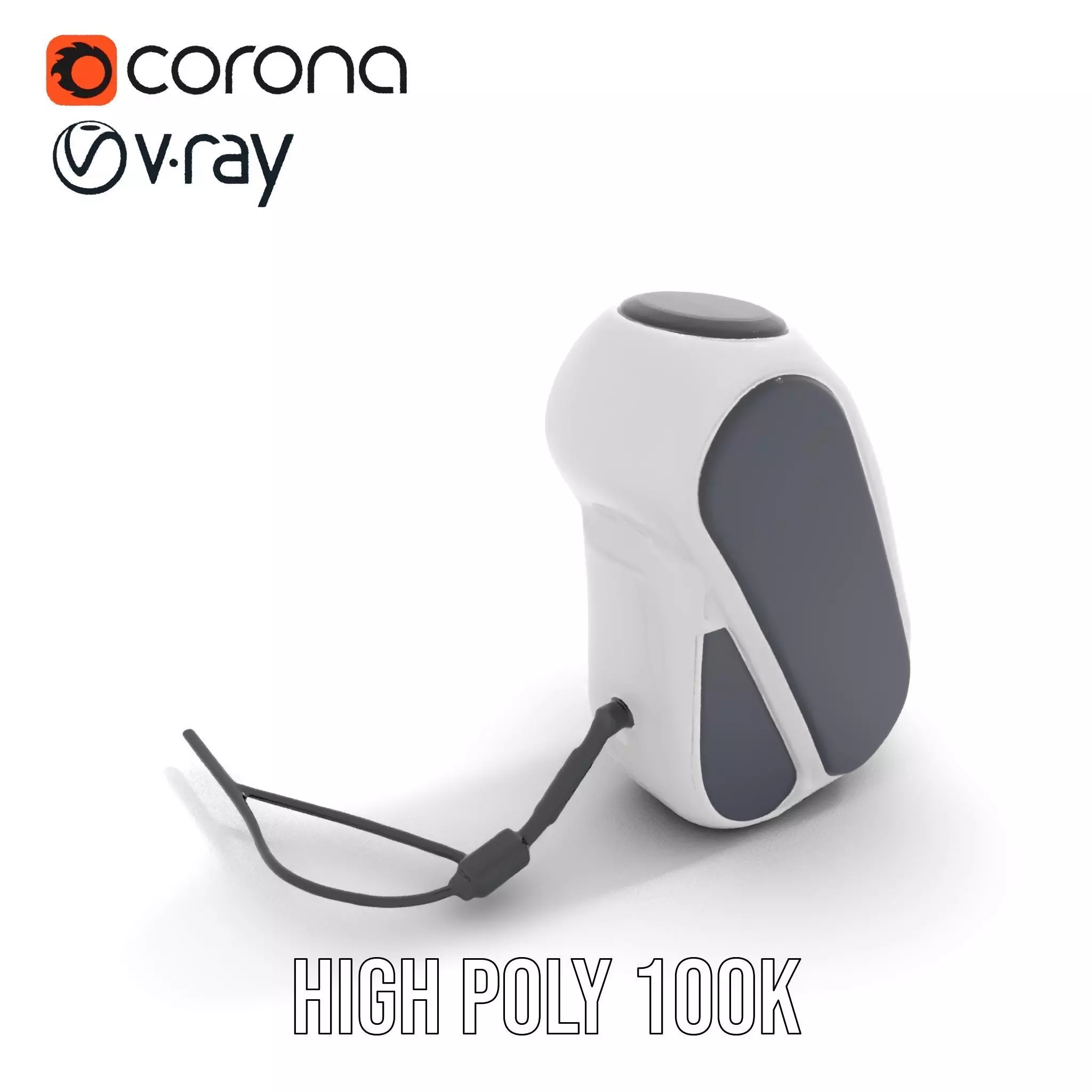 Futuristic Device Charging Dock Model Pack Low-poly 3D model_15