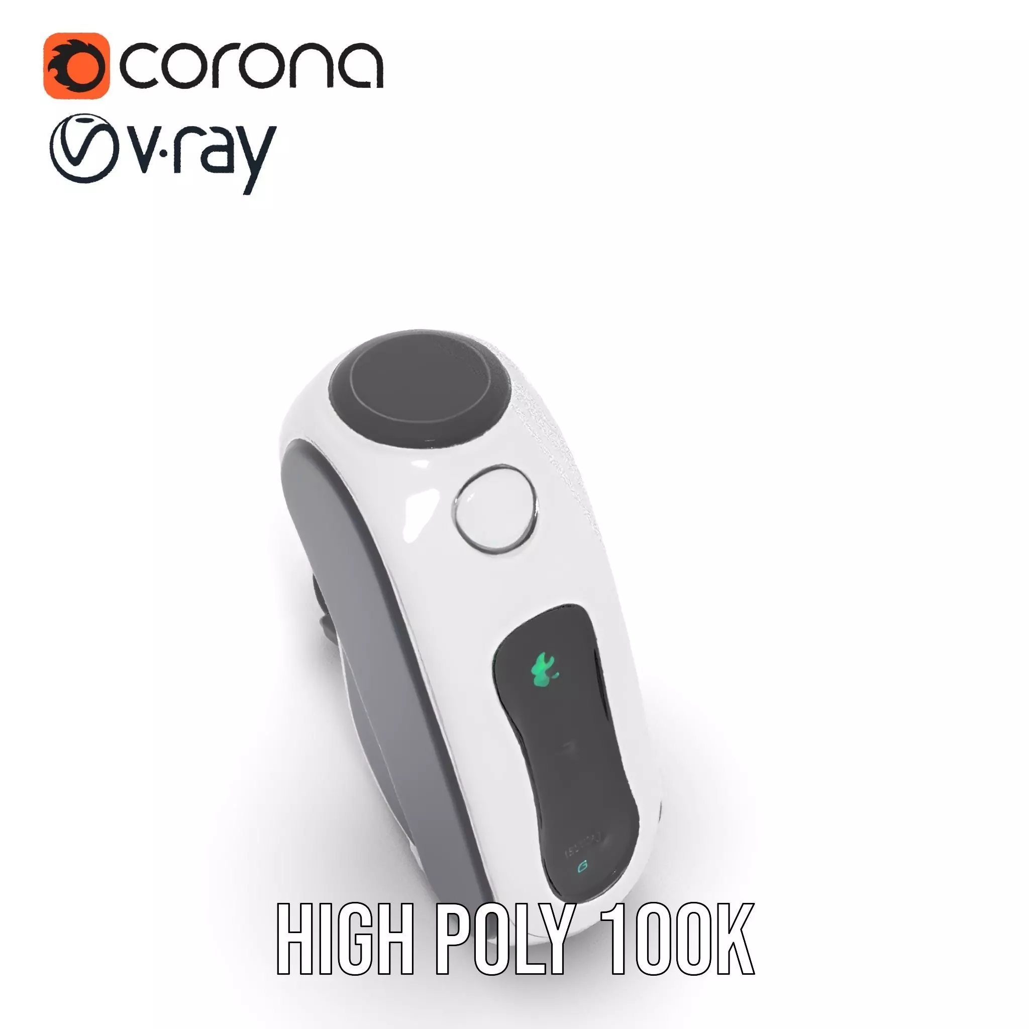 Futuristic Device Charging Dock Model Pack Low-poly 3D model_32