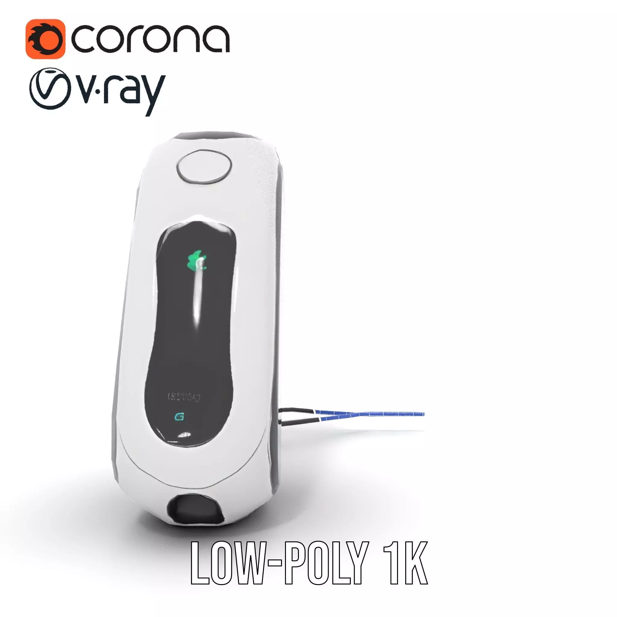 Futuristic Device Charging Dock Model Pack Low-poly 3D model_21