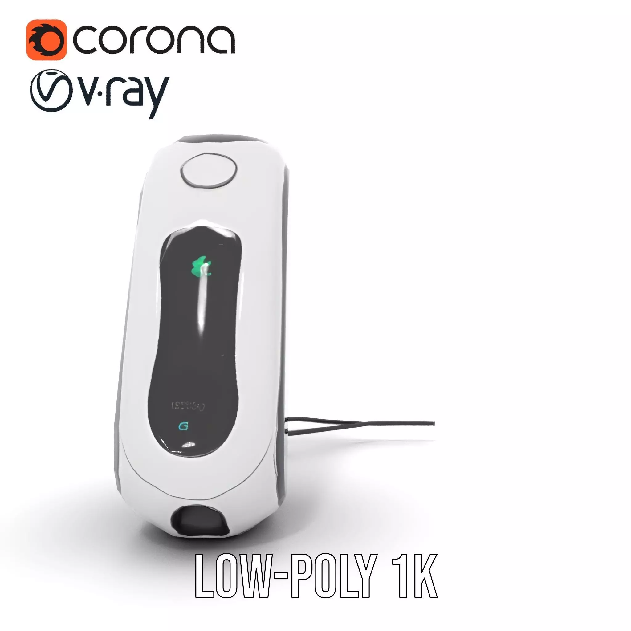 Futuristic Device Charging Dock Model Pack Low-poly 3D model_17