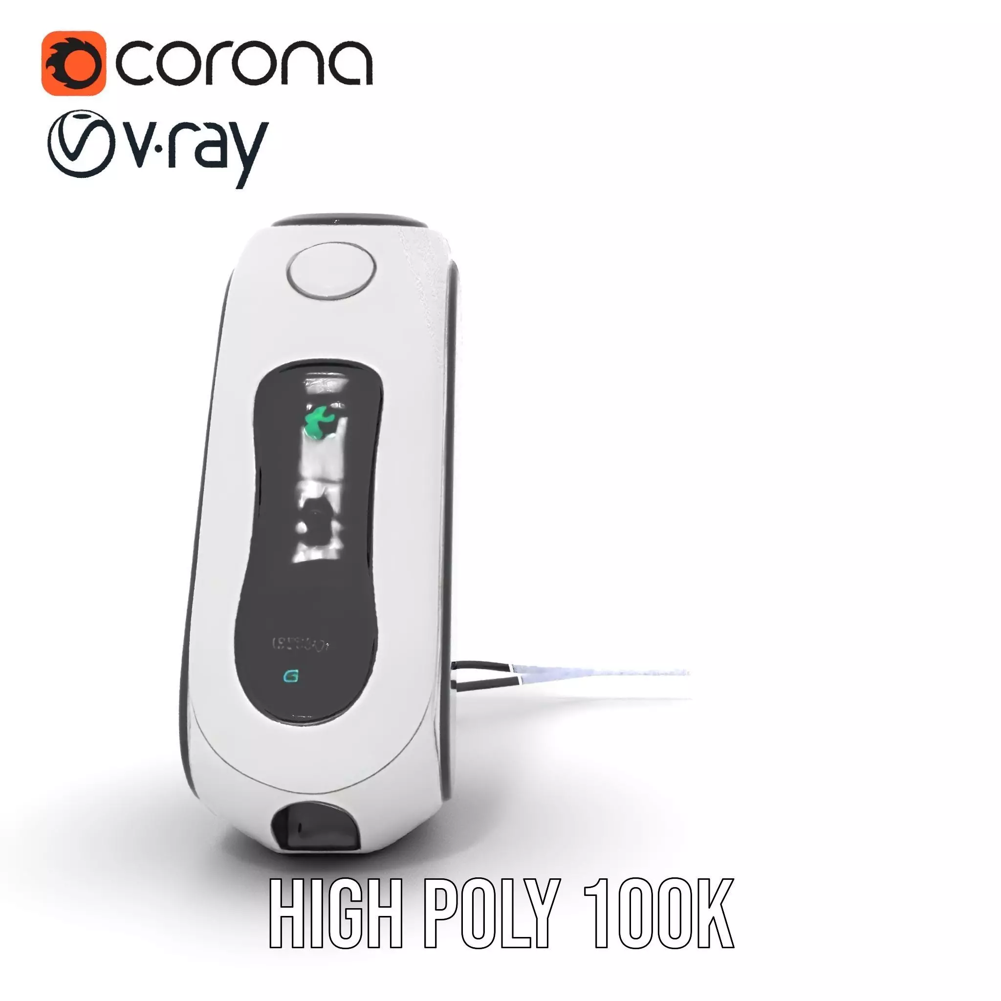 Futuristic Device Charging Dock Model Pack Low-poly 3D model_33