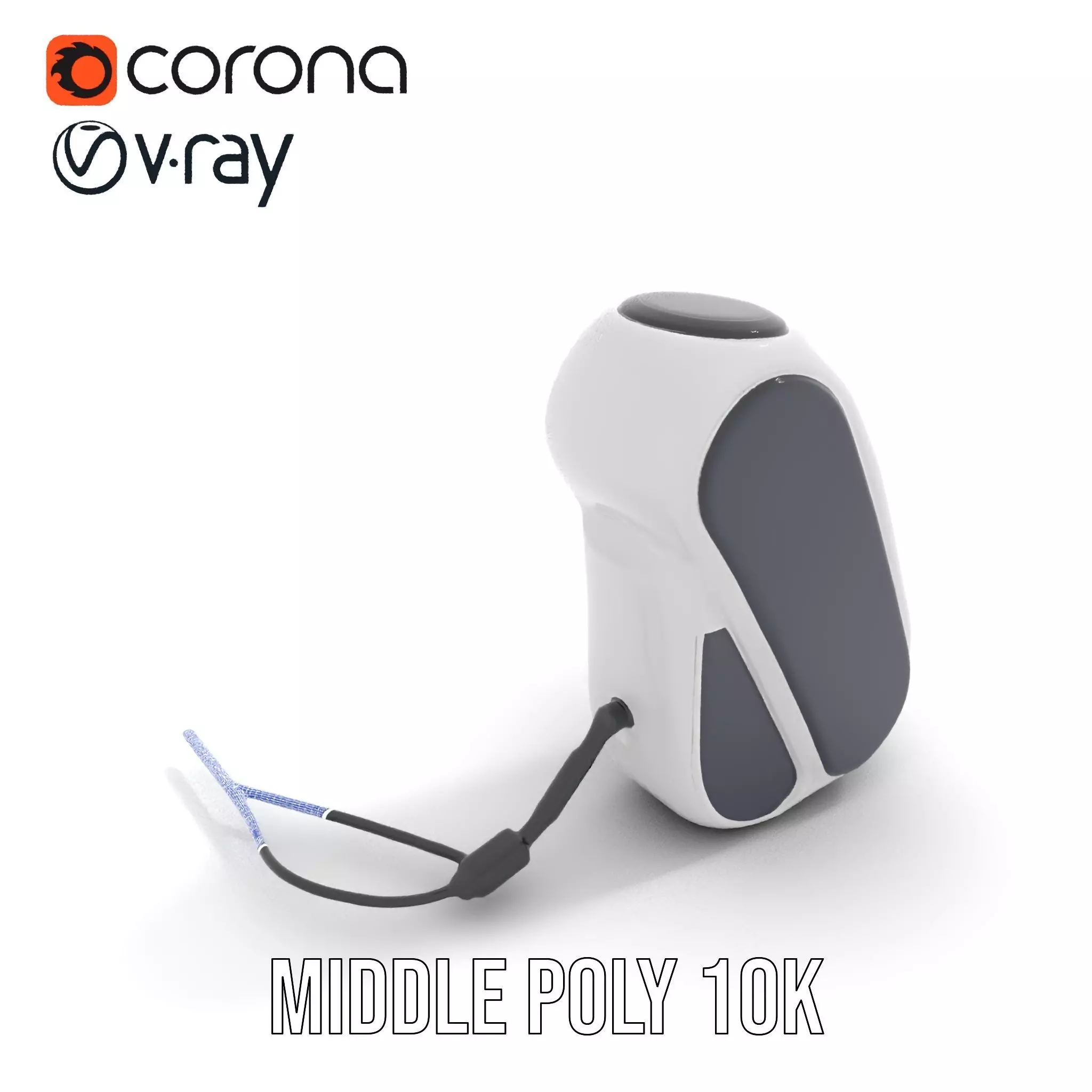 Futuristic Device Charging Dock Model Pack Low-poly 3D model_26