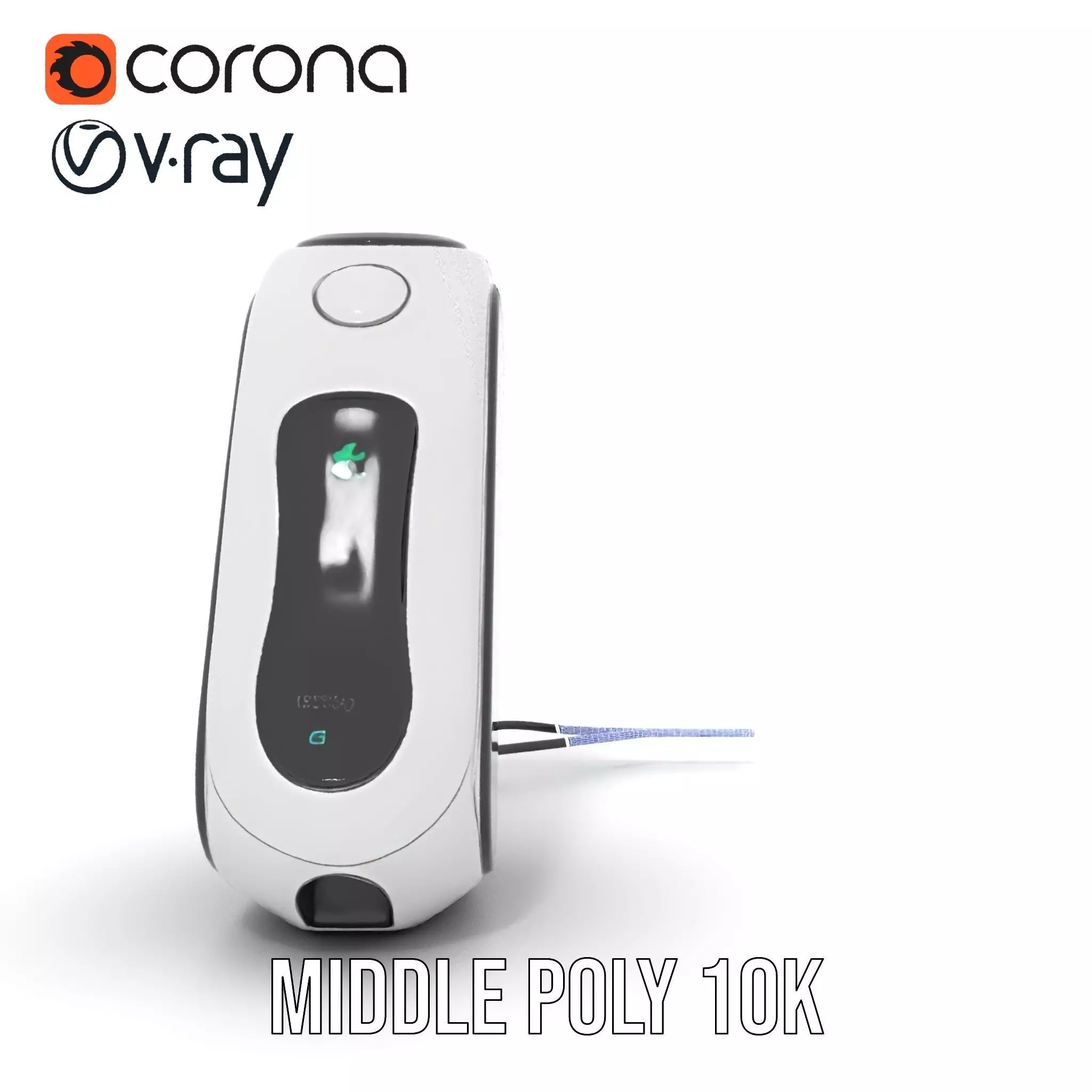 Futuristic Device Charging Dock Model Pack Low-poly 3D model_16