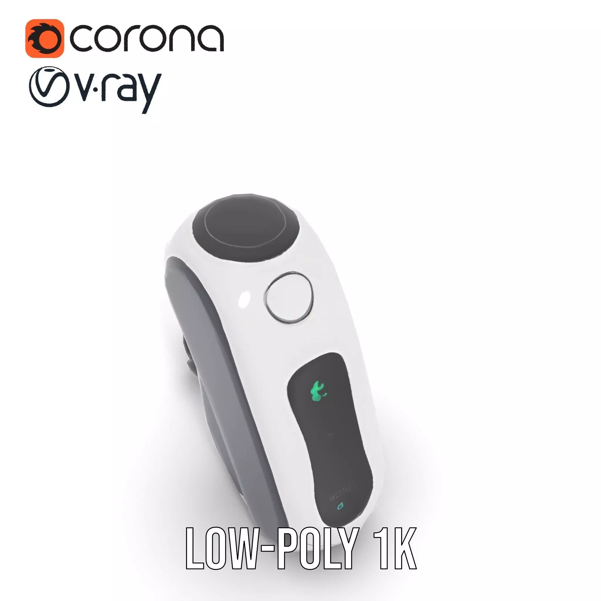 Futuristic Device Charging Dock Model Pack Low-poly 3D model_9