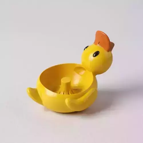 Decorative small fruit washing bowl for kitchen duck style 3D print model