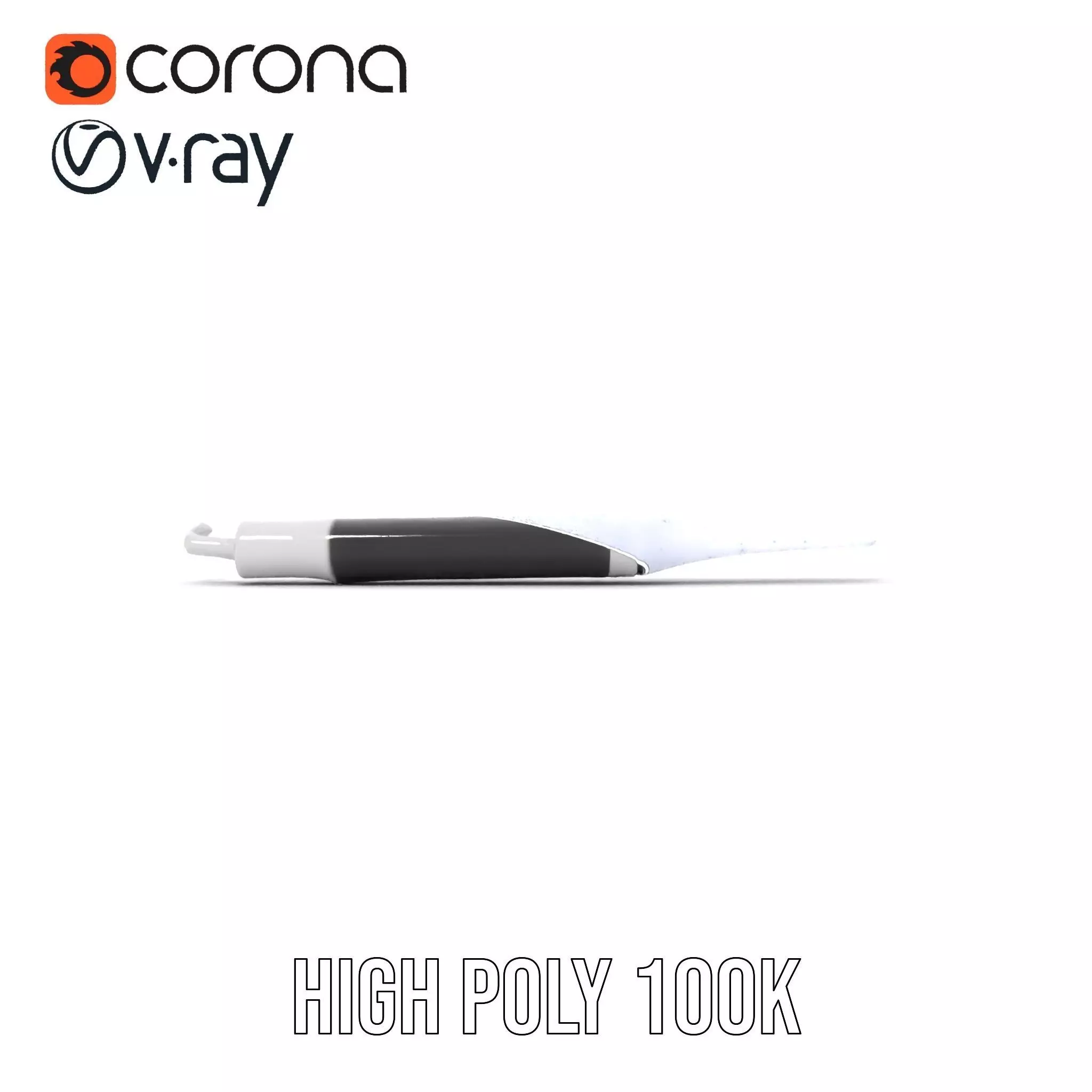 Sleek Dental Tool Model Pack for Professional Visualization Low-poly 3D model_34