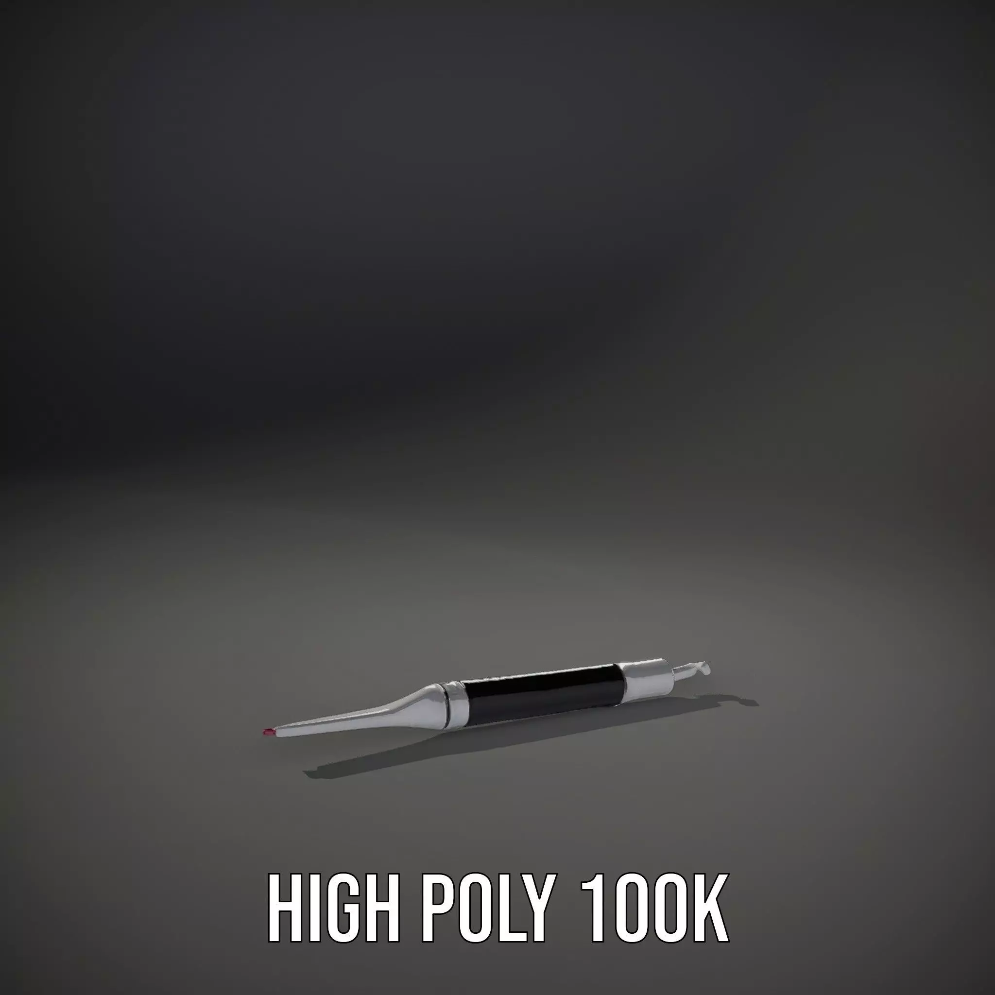 Sleek Dental Tool Model Pack for Professional Visualization Low-poly 3D model_10
