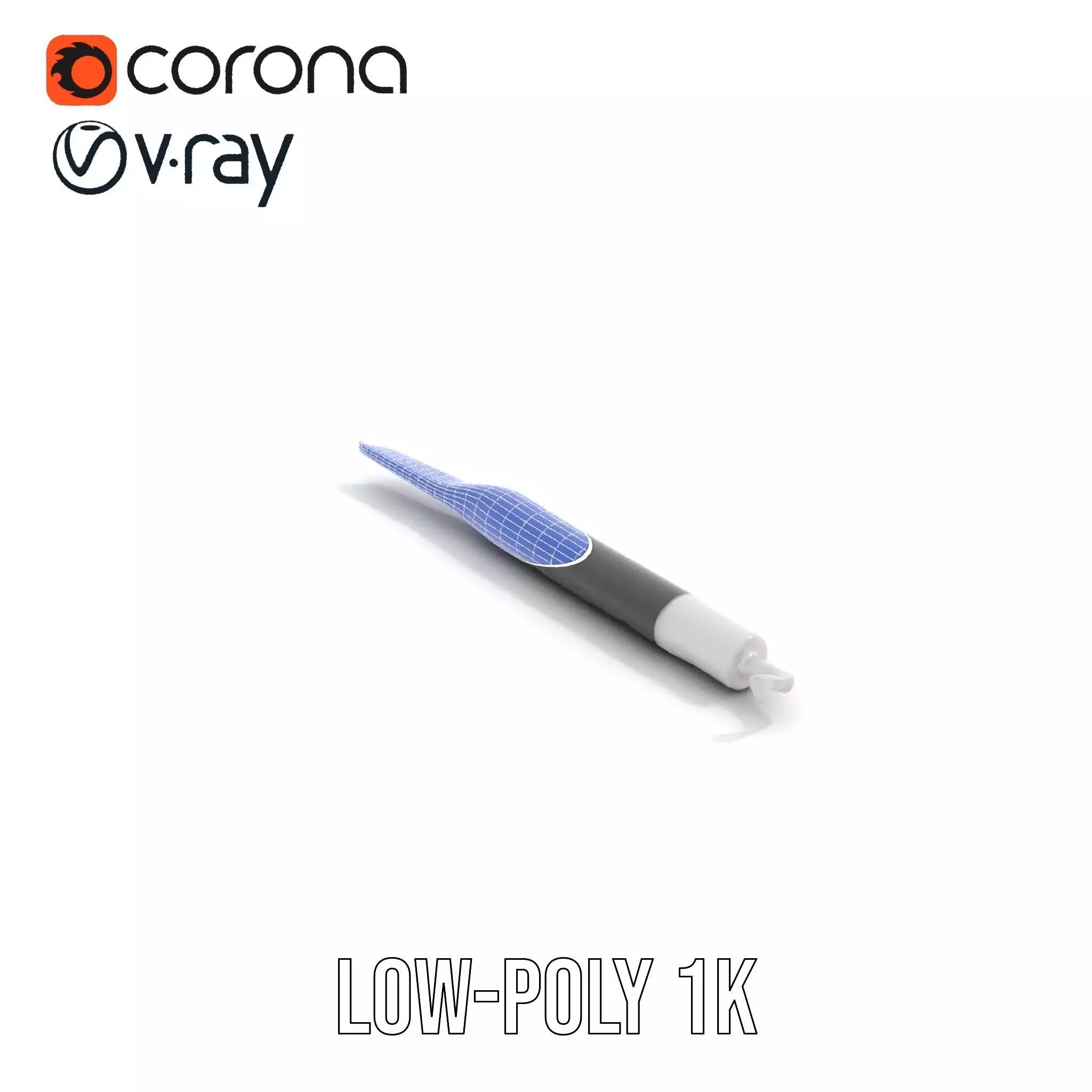 Sleek Dental Tool Model Pack for Professional Visualization Low-poly 3D model_22