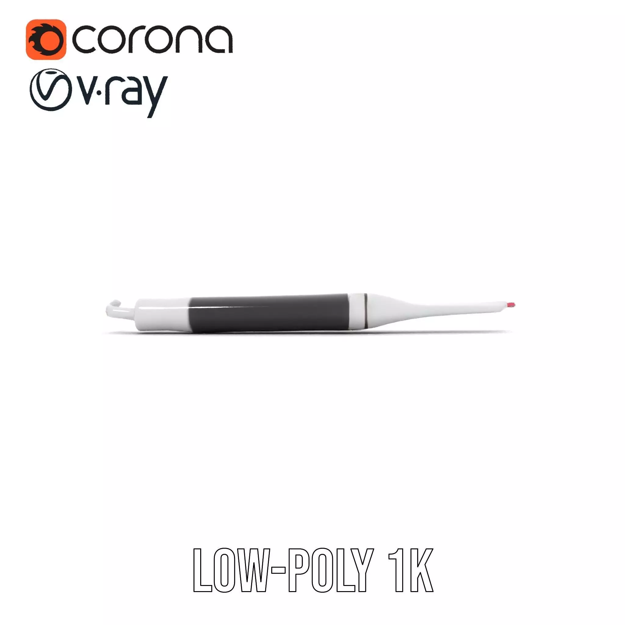 Sleek Dental Tool Model Pack for Professional Visualization Low-poly 3D model_19