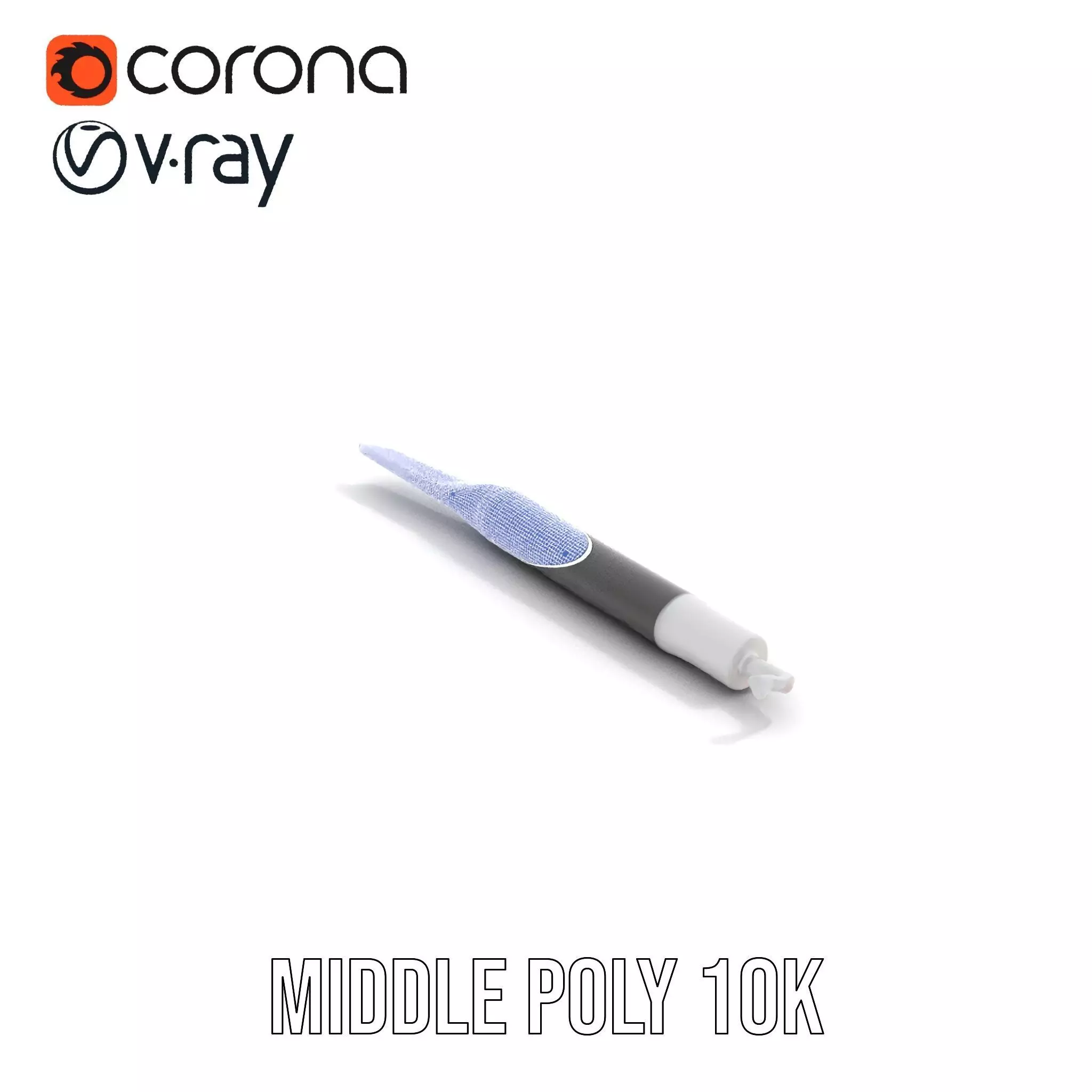 Sleek Dental Tool Model Pack for Professional Visualization Low-poly 3D model_21