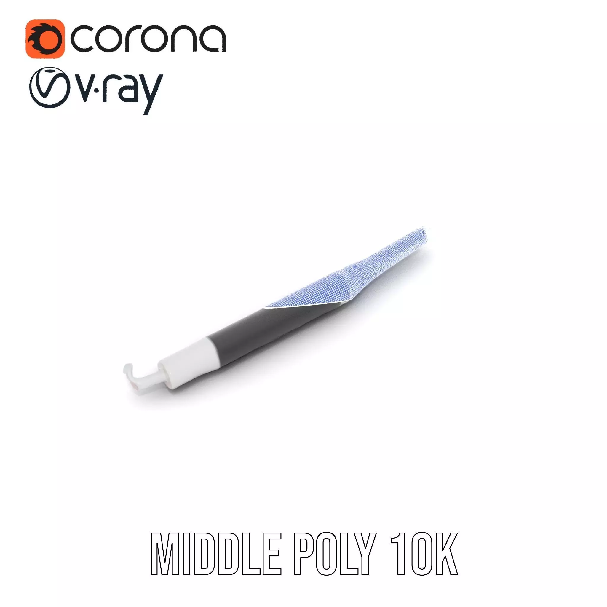 Sleek Dental Tool Model Pack for Professional Visualization Low-poly 3D model_26