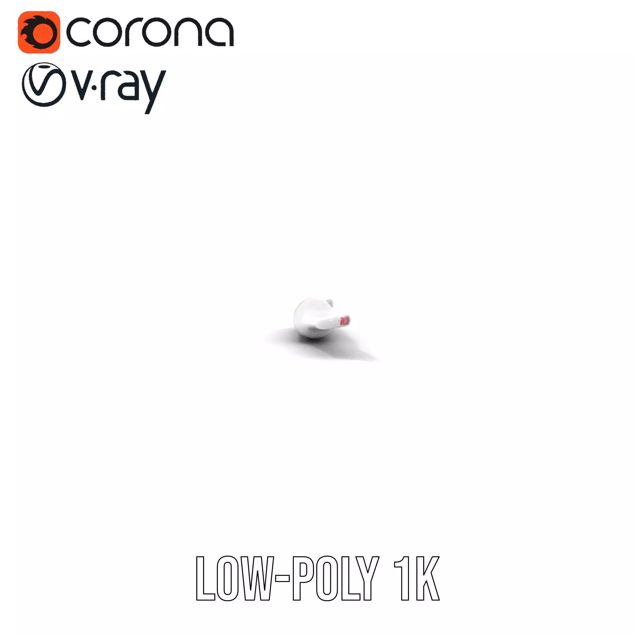 Sleek Dental Tool Model Pack for Professional Visualization Low-poly 3D model_9