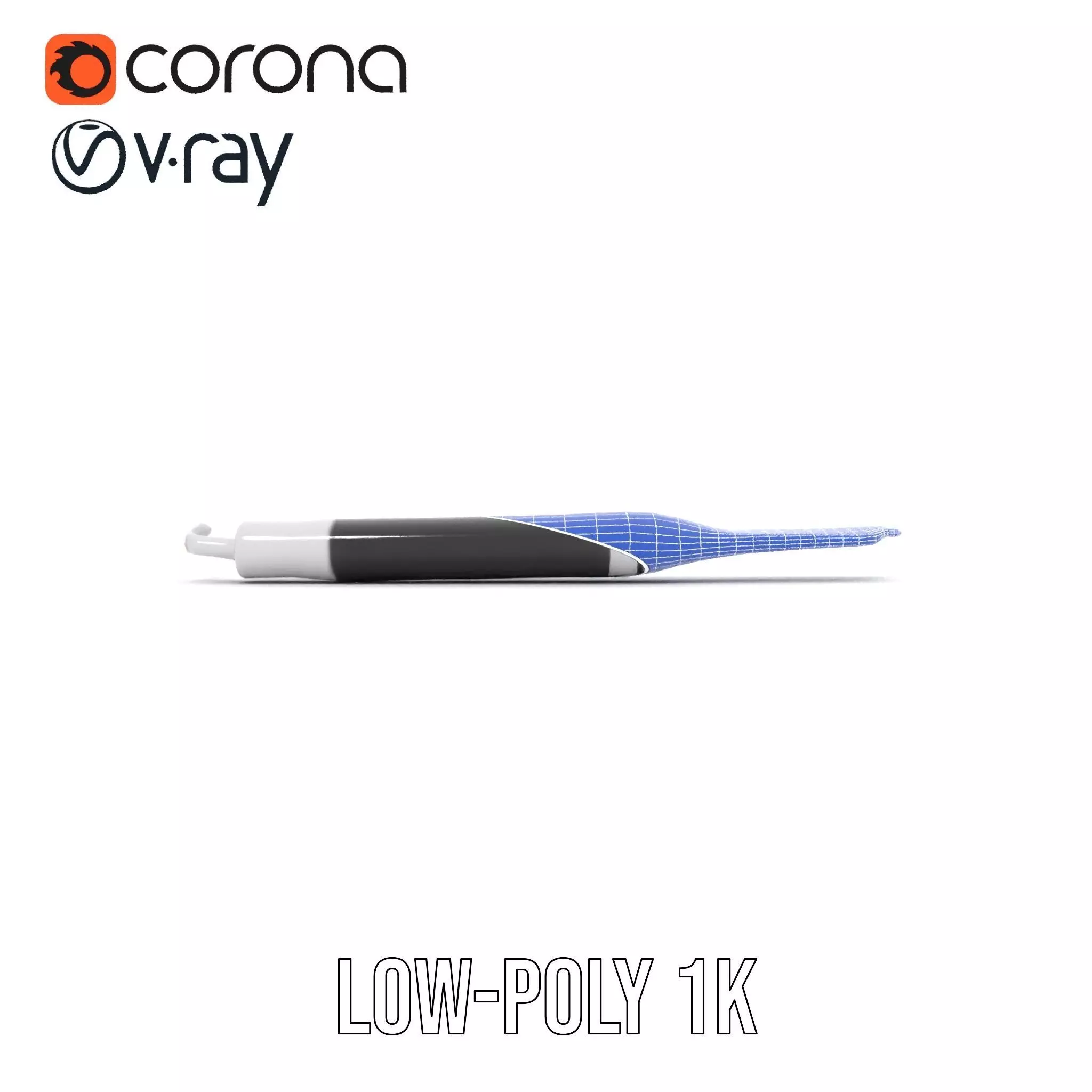 Sleek Dental Tool Model Pack for Professional Visualization Low-poly 3D model_27