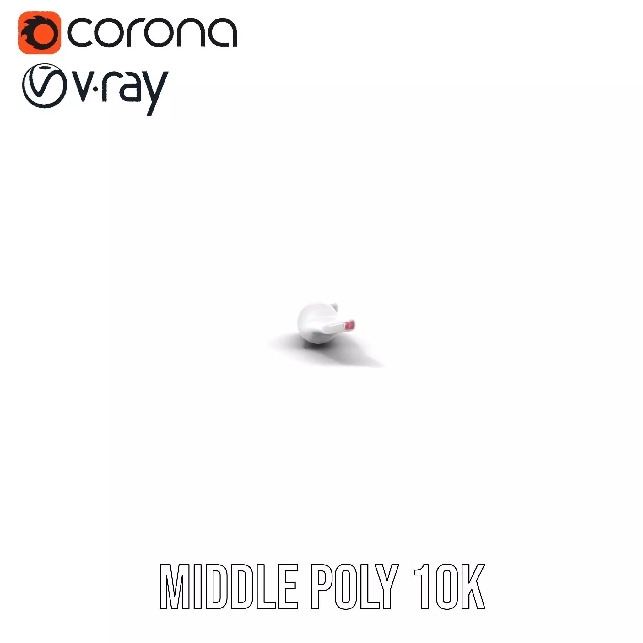 Sleek Dental Tool Model Pack for Professional Visualization Low-poly 3D model_5