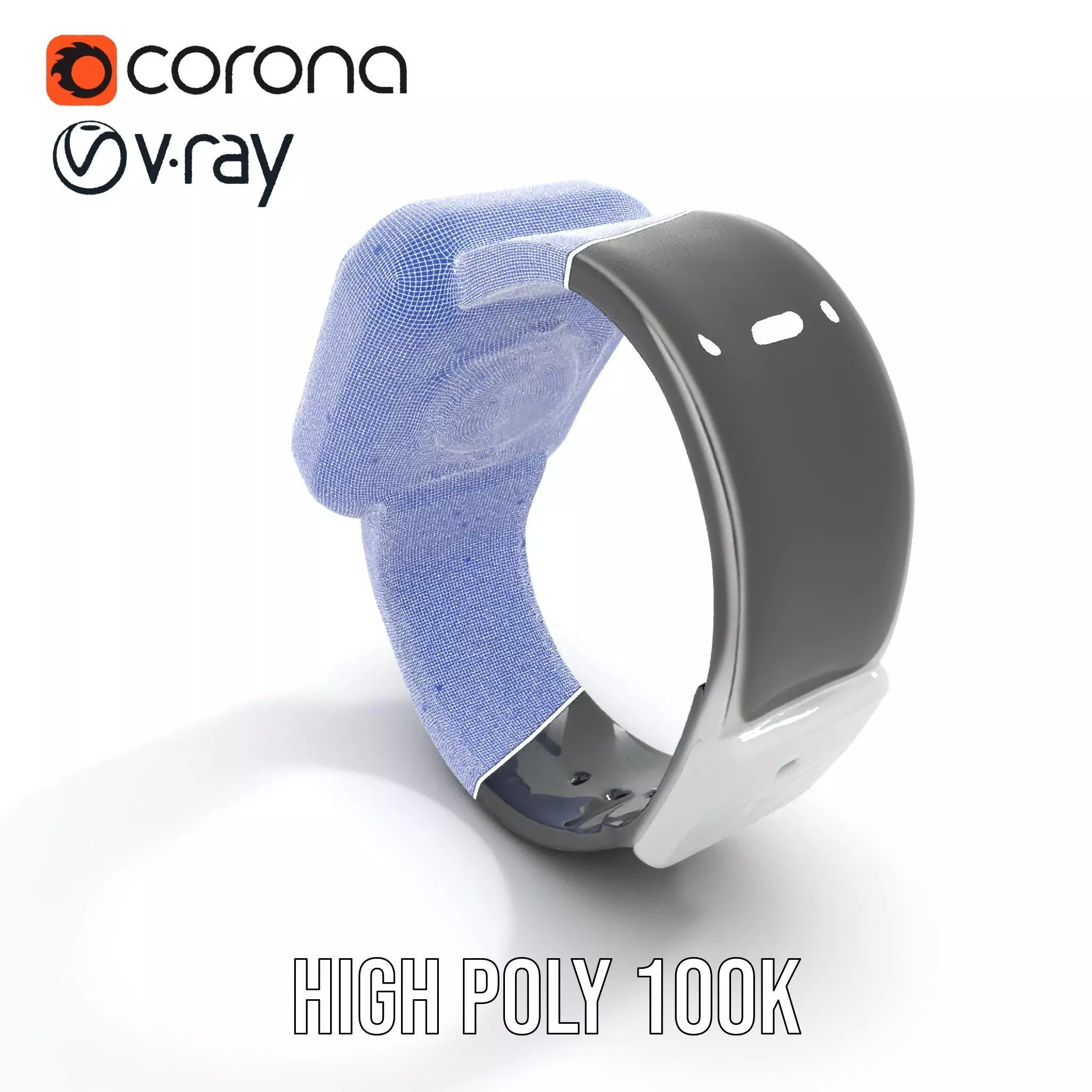 Smartwatch with Dynamic Display Model Pack Low-poly 3D model_26