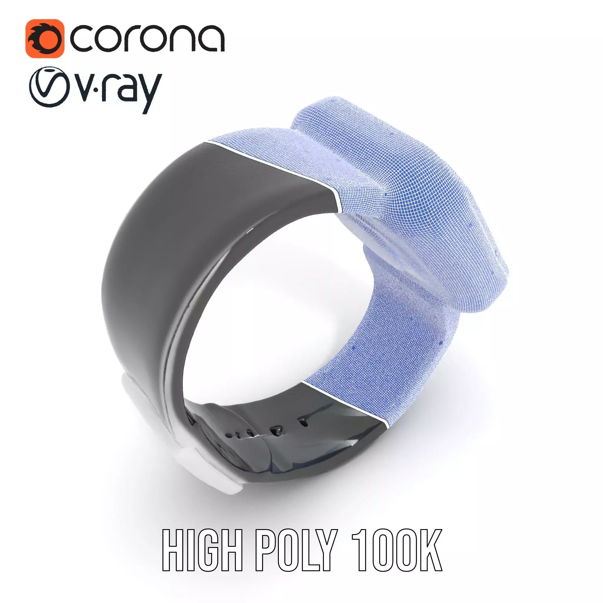 Smartwatch with Dynamic Display Model Pack Low-poly 3D model_29