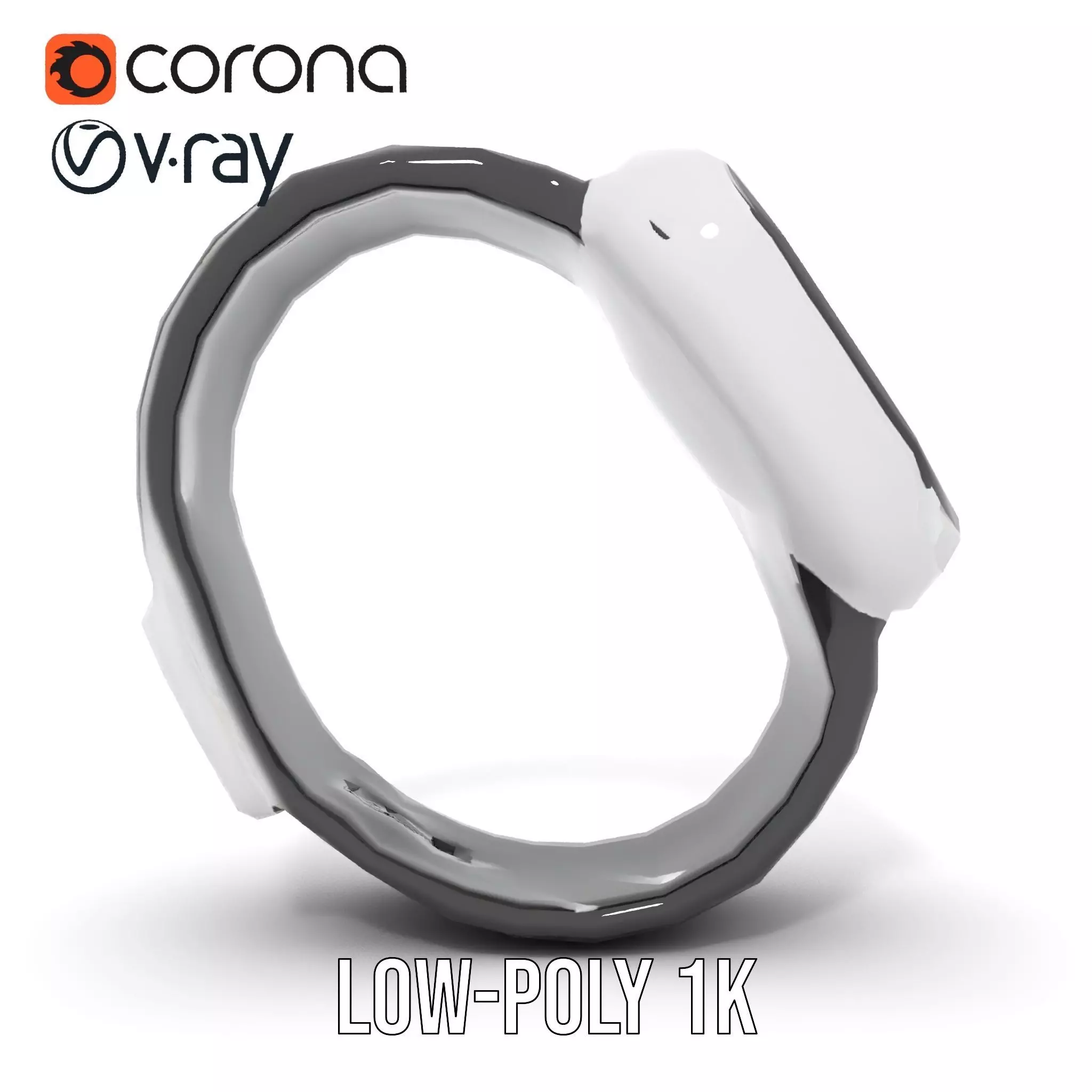 Smartwatch with Dynamic Display Model Pack Low-poly 3D model_16