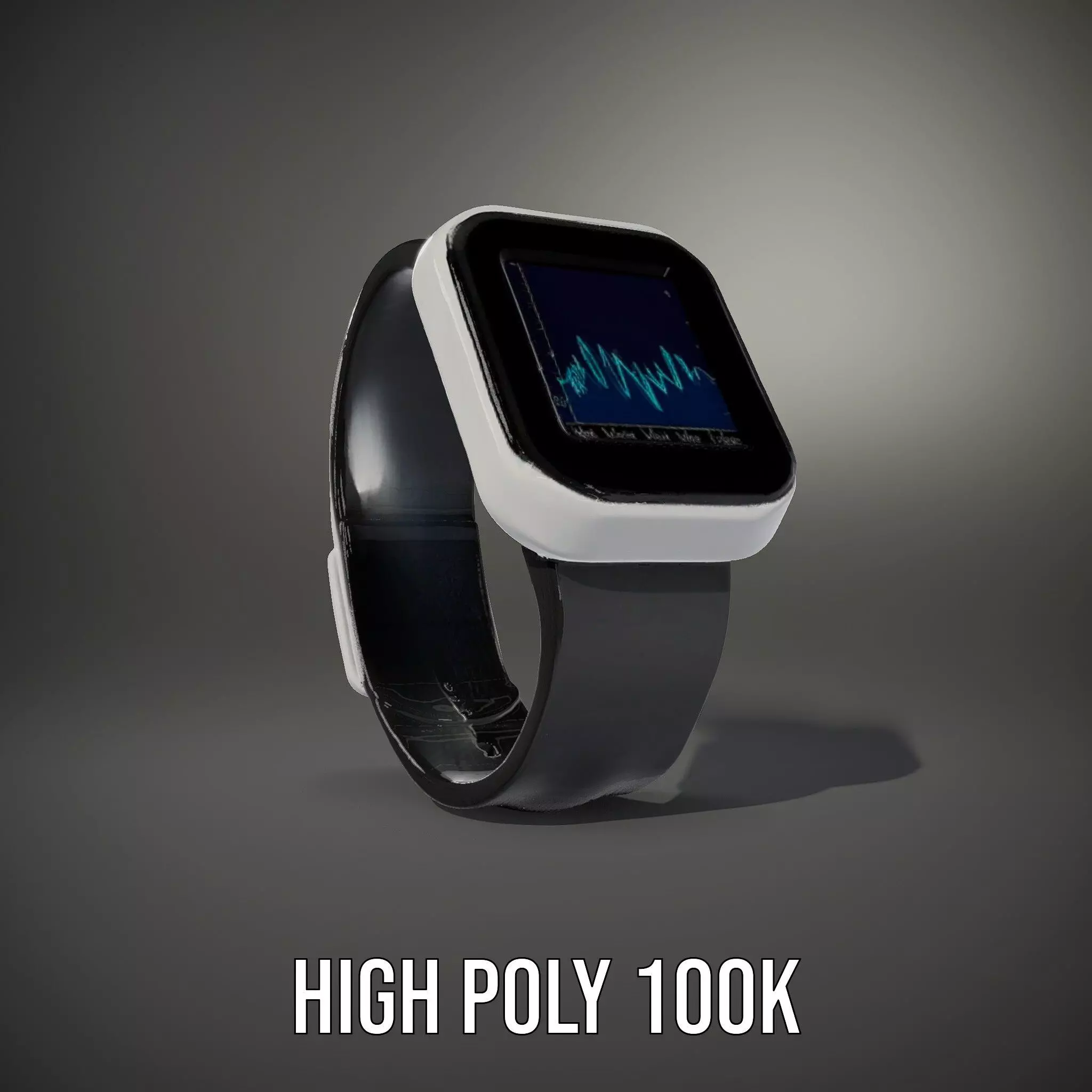 Smartwatch with Dynamic Display Model Pack Low-poly 3D model_8