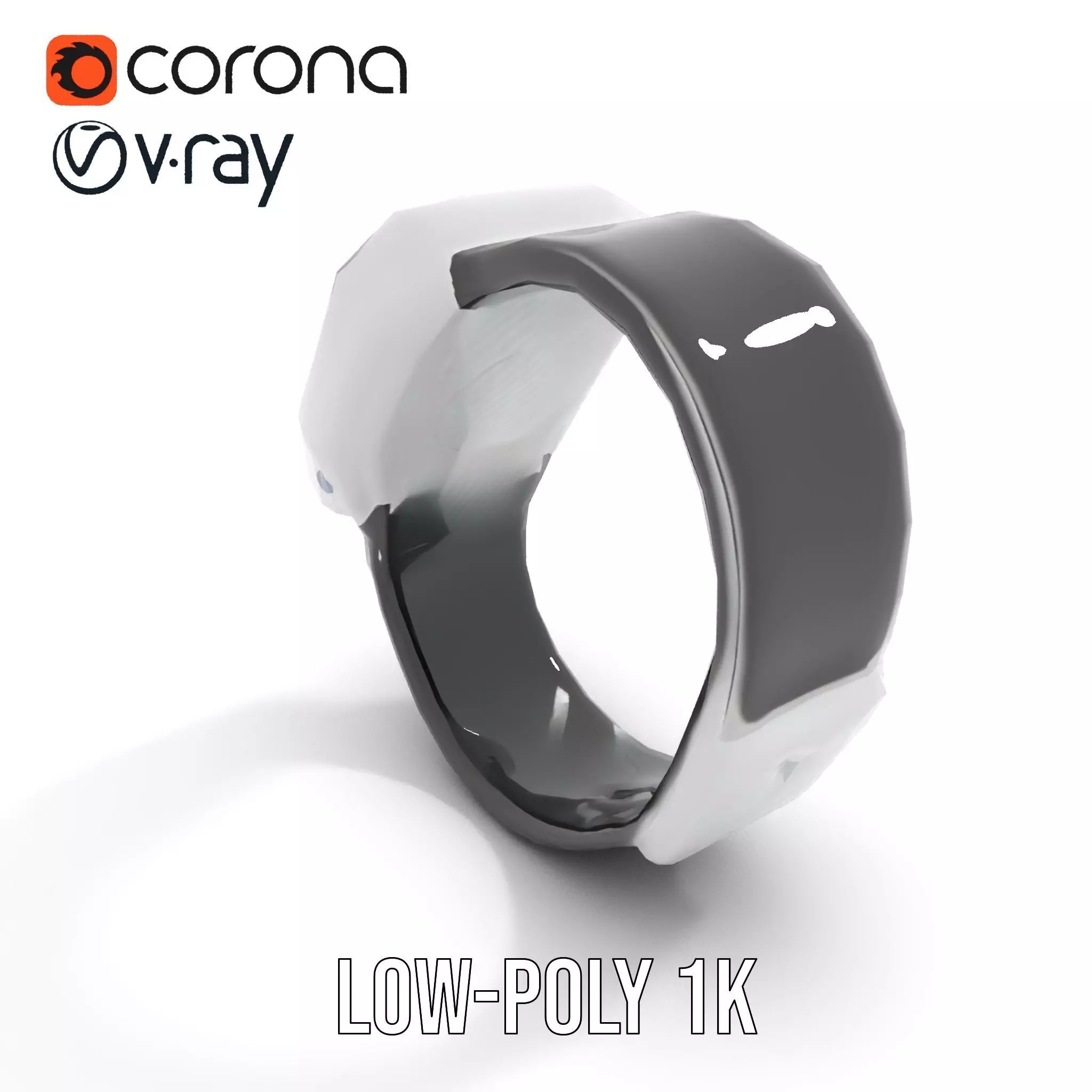 Smartwatch with Dynamic Display Model Pack Low-poly 3D model_7