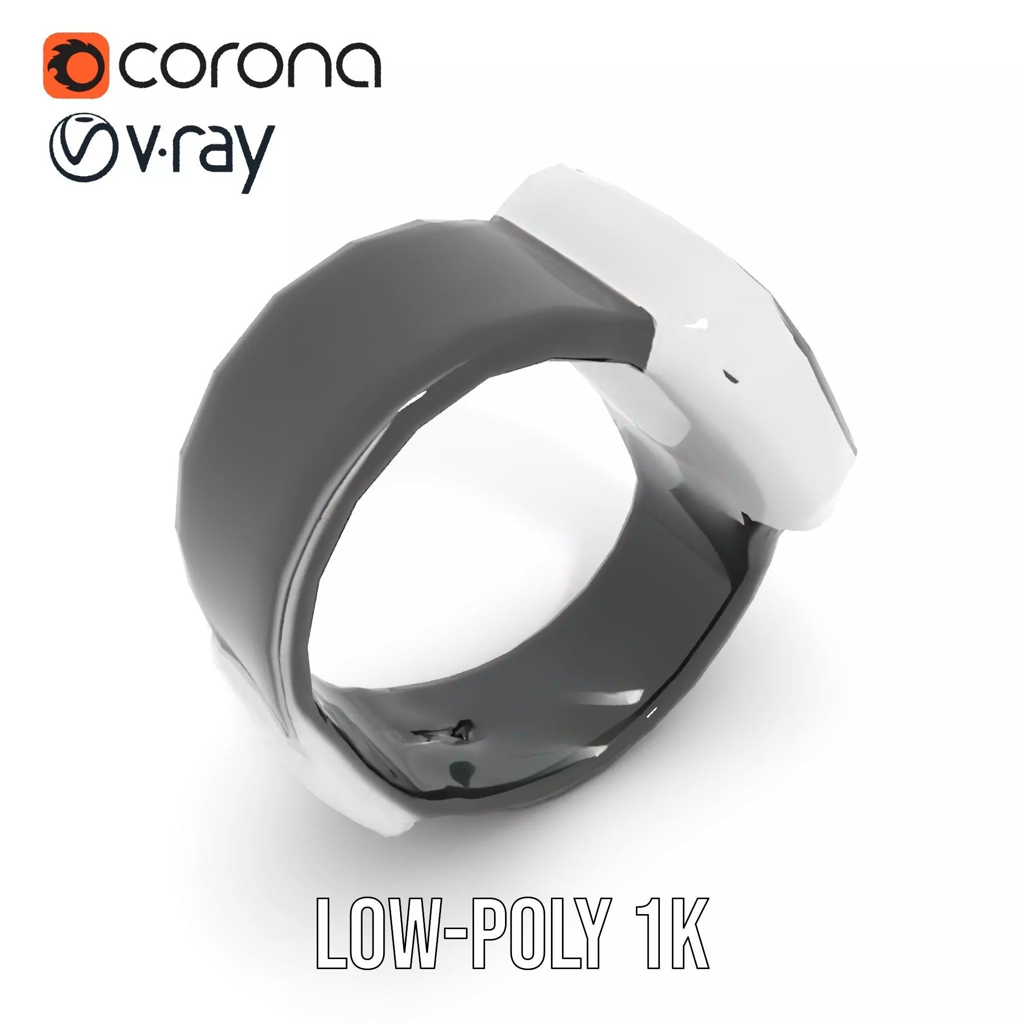 Smartwatch with Dynamic Display Model Pack Low-poly 3D model_19