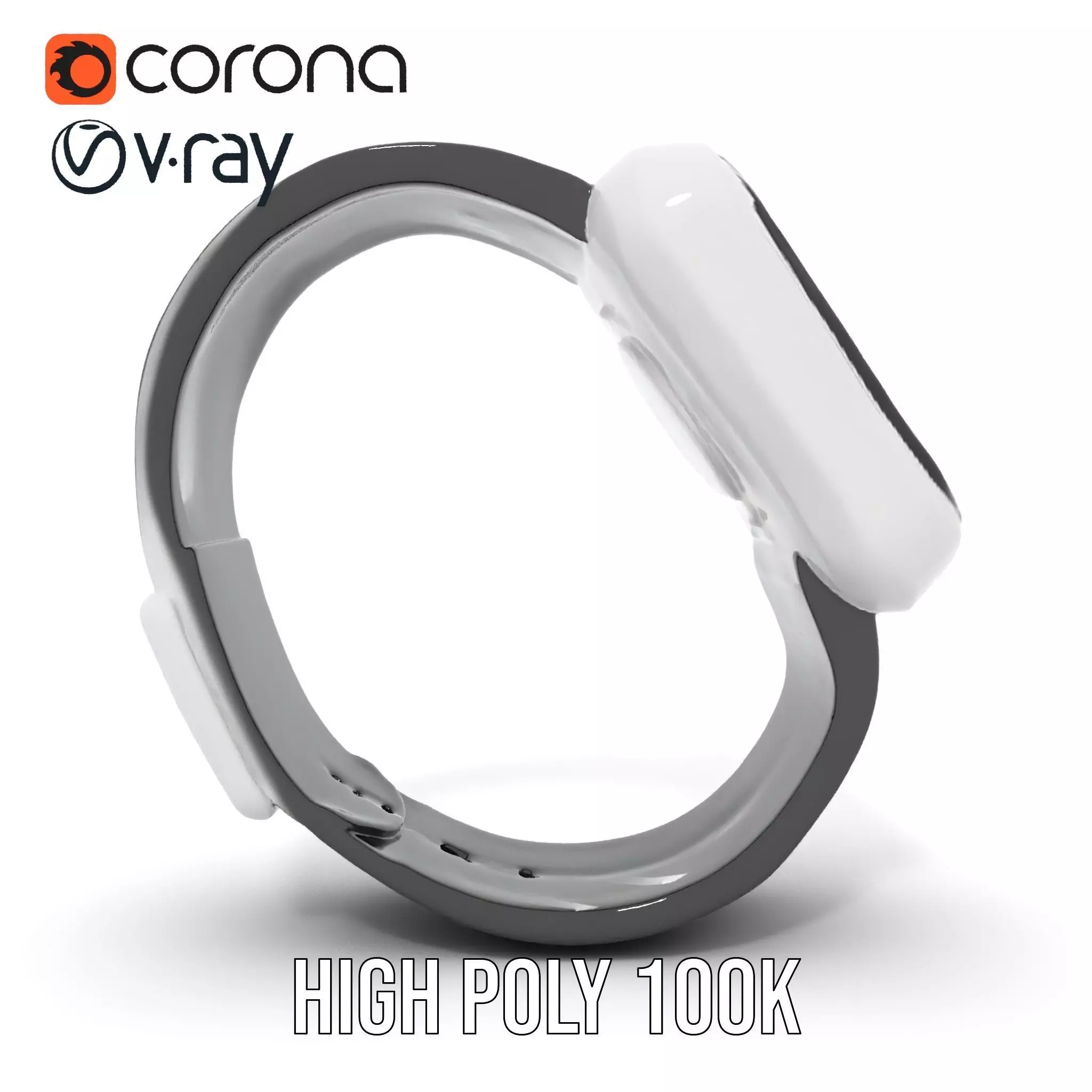 Smartwatch with Dynamic Display Model Pack Low-poly 3D model_33
