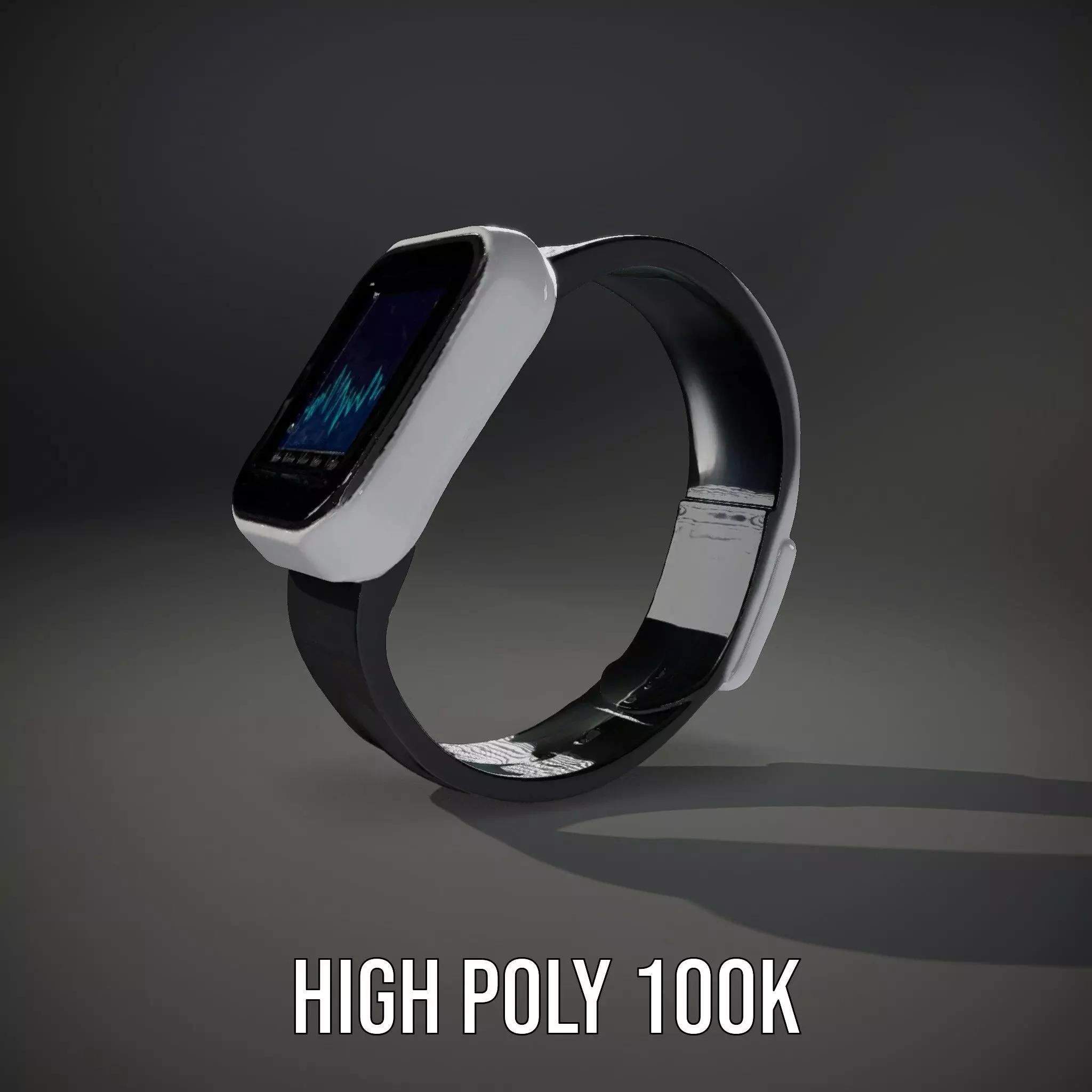Smartwatch with Dynamic Display Model Pack Low-poly 3D model_10