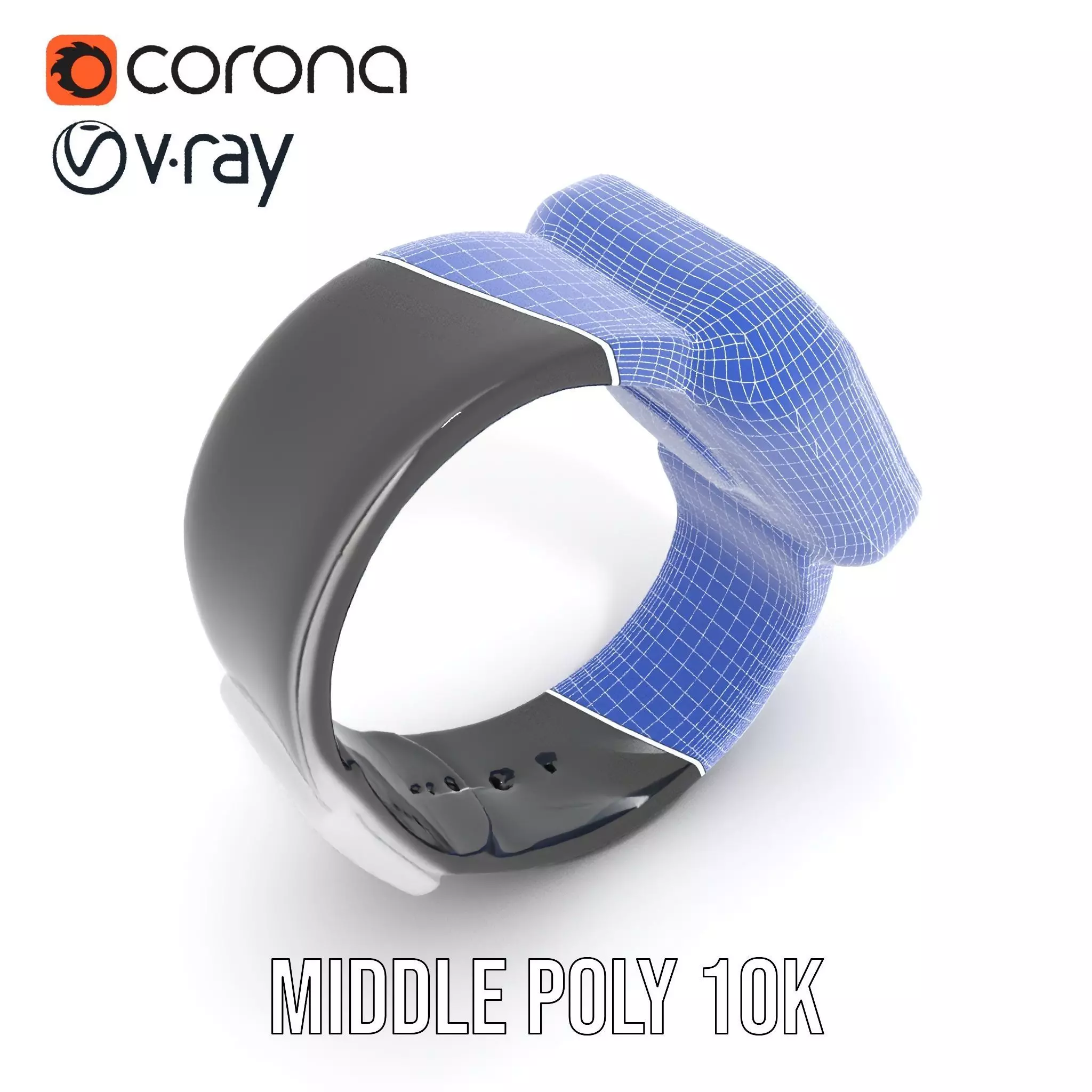 Smartwatch with Dynamic Display Model Pack Low-poly 3D model_27