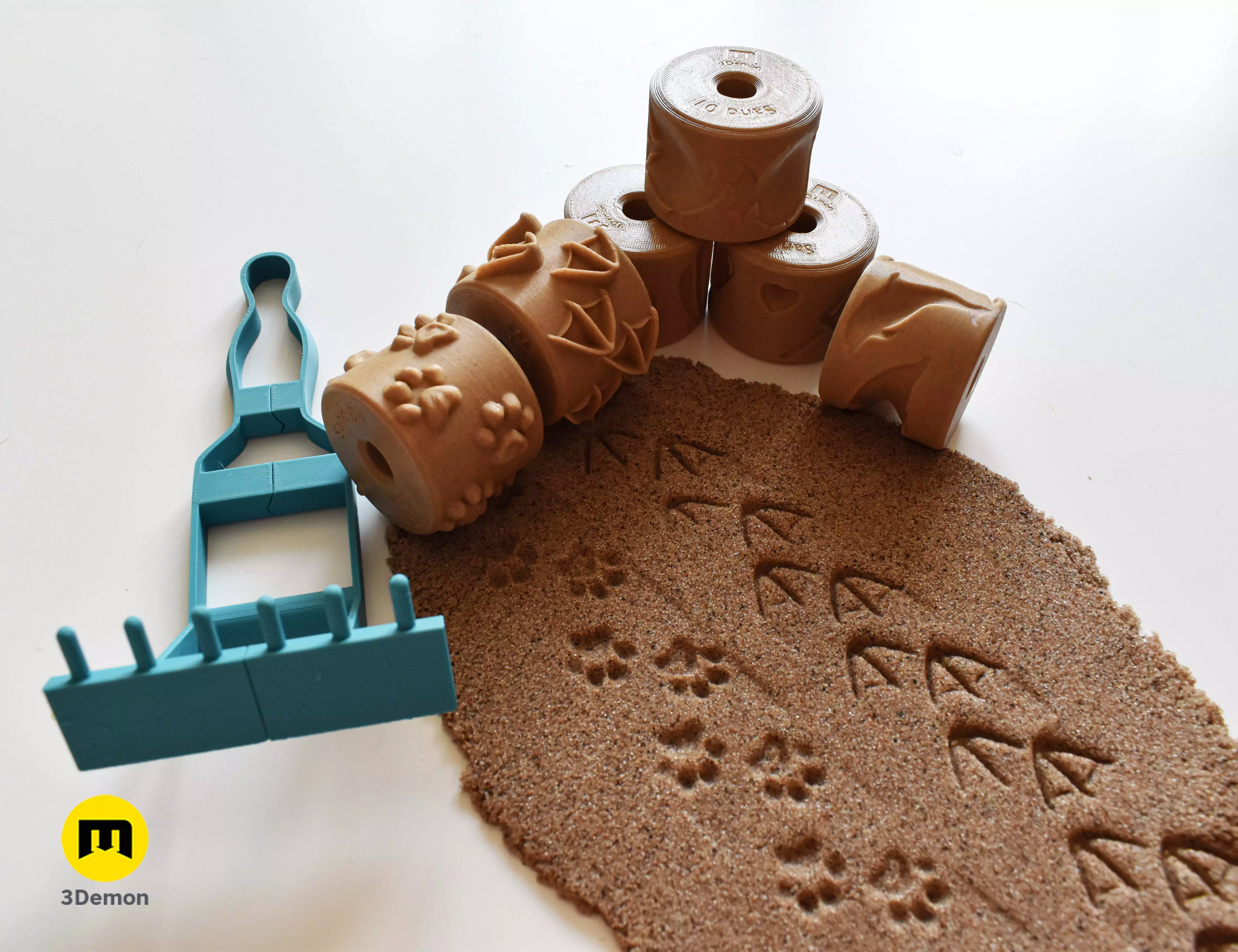 Texture Rollers Sand Patterns Free 3D print model_1