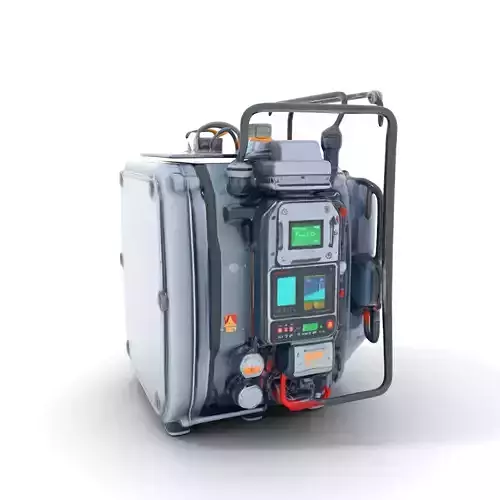 Advanced Industrial Control Unit model pack Low-poly 3D model