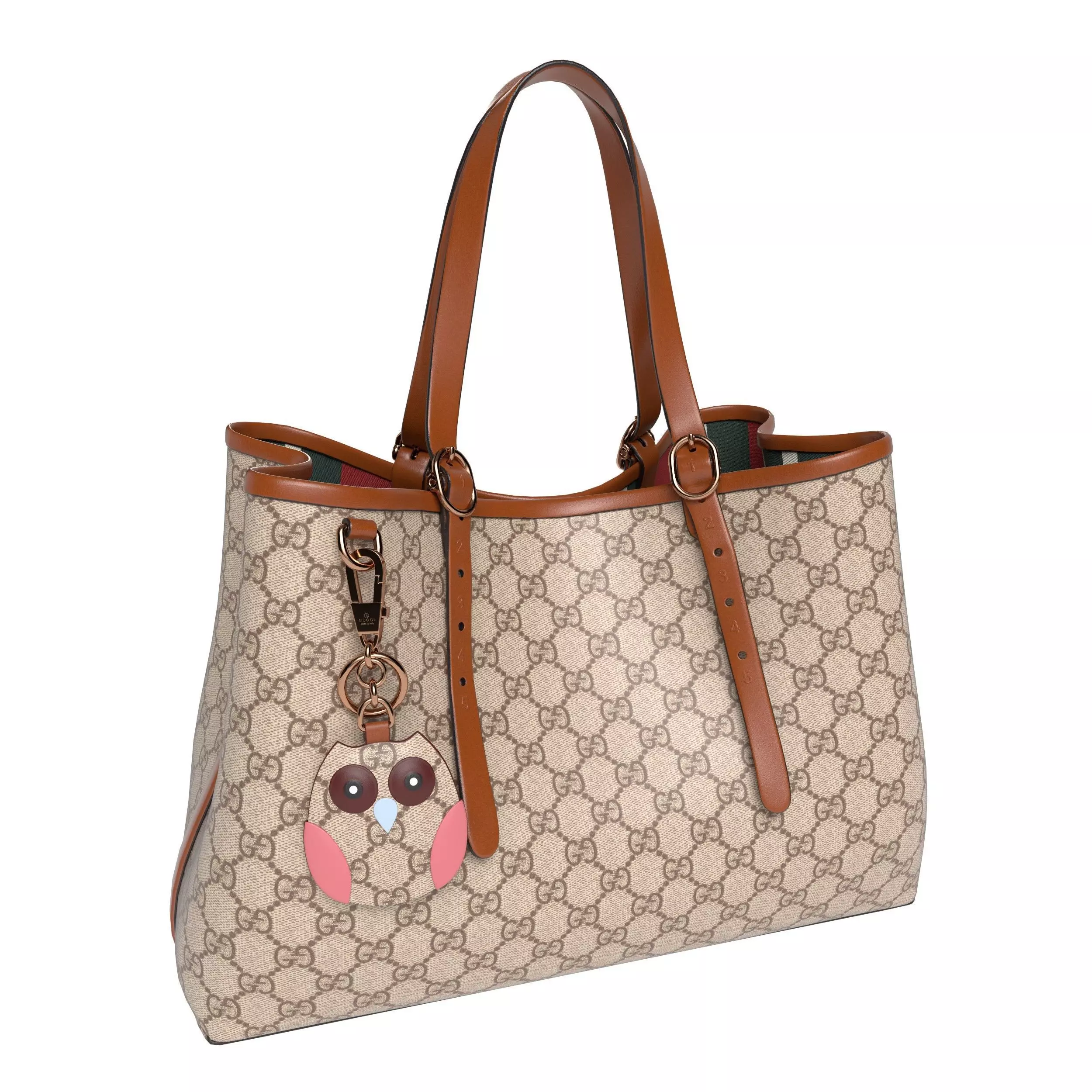 Gucci GG Emblem Medium Tote Bag Low-poly 3D model_1