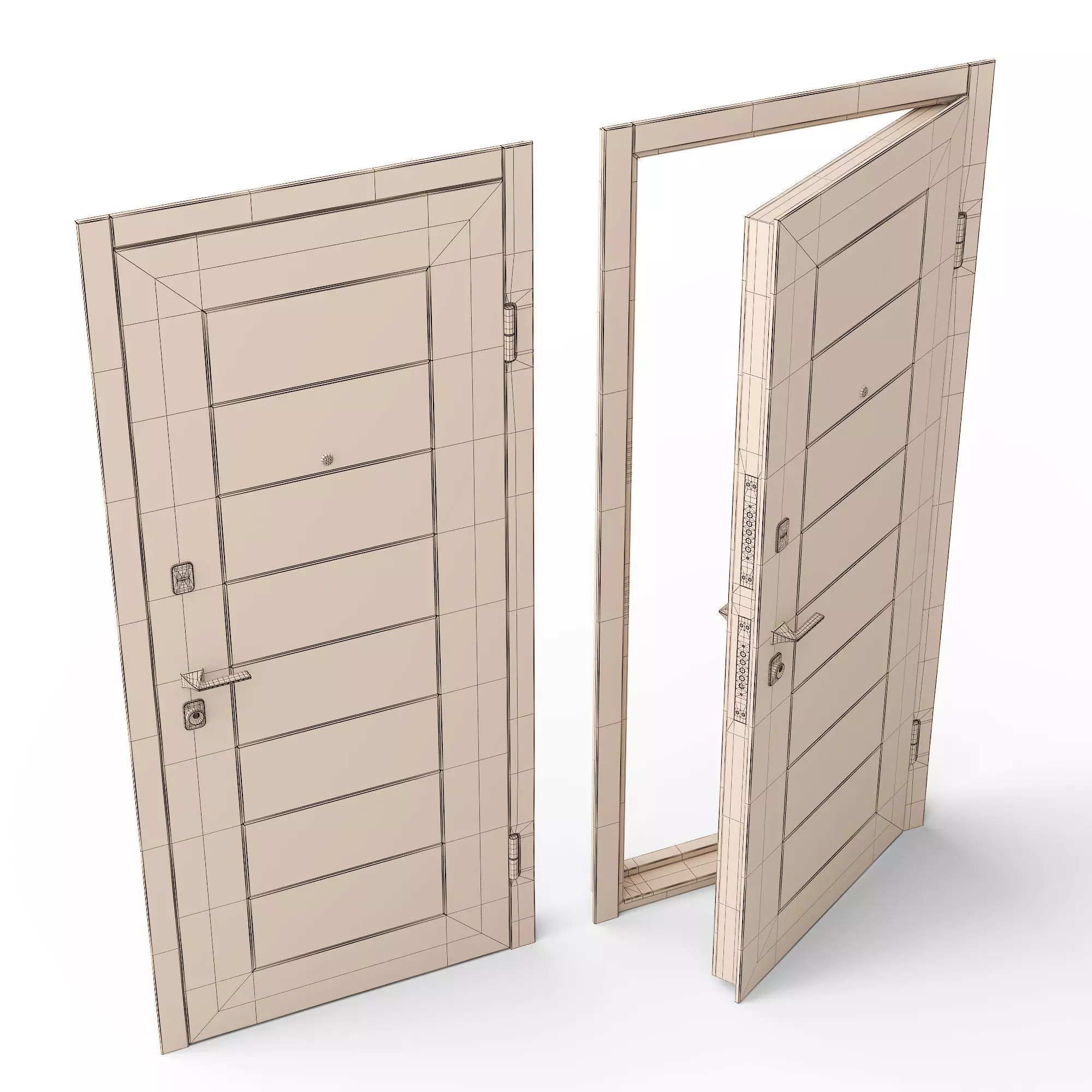 Nuvi Door 3D model_2