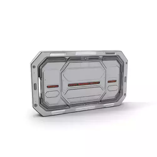 Futuristic SciFi Door model pack Low-poly 3D model