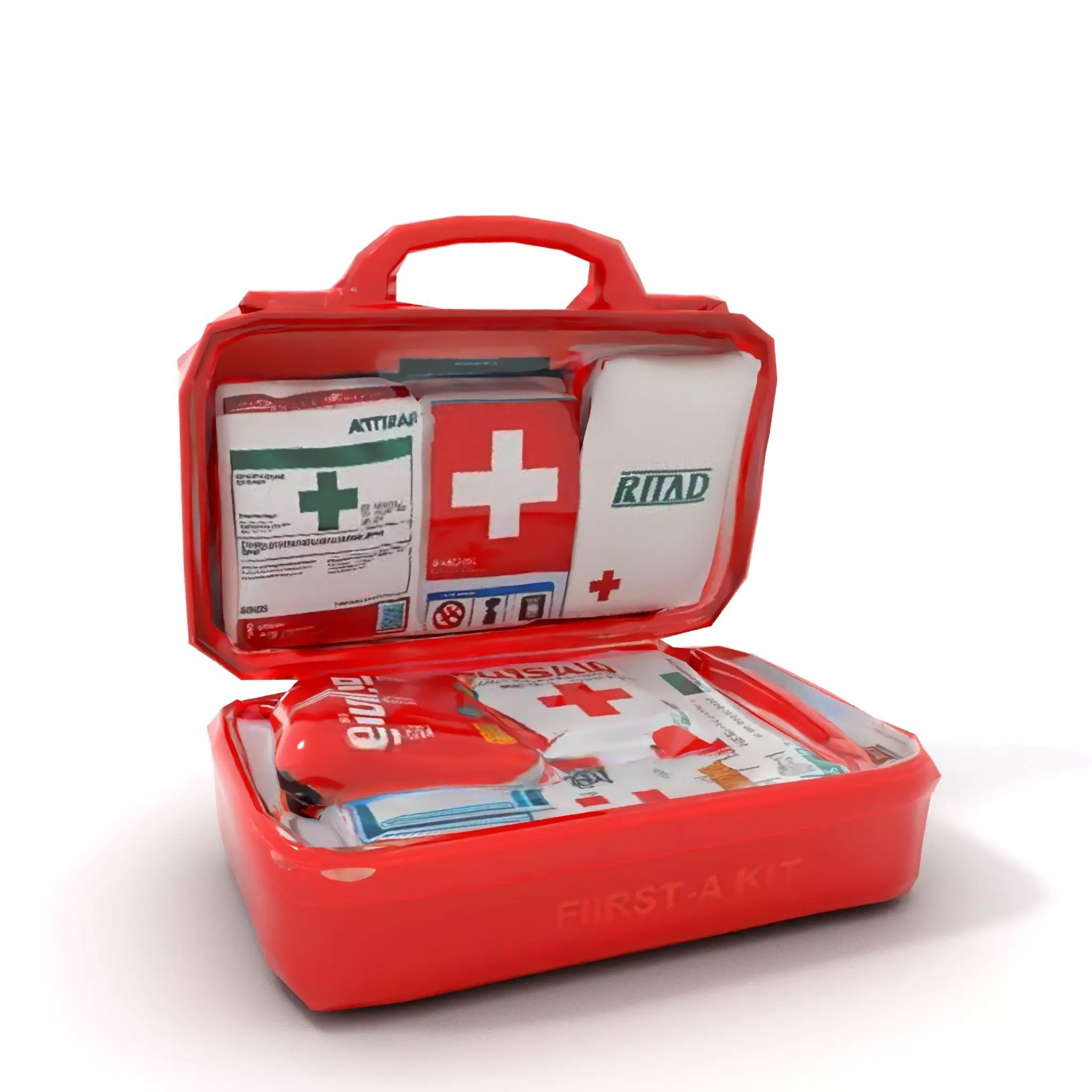 Emergency First Aid Kit Model Pack Low-poly 3D model_7