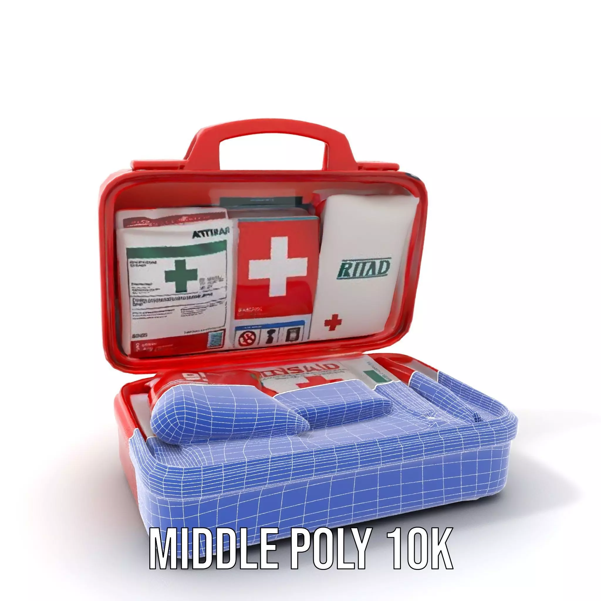 Emergency First Aid Kit Model Pack Low-poly 3D model_20