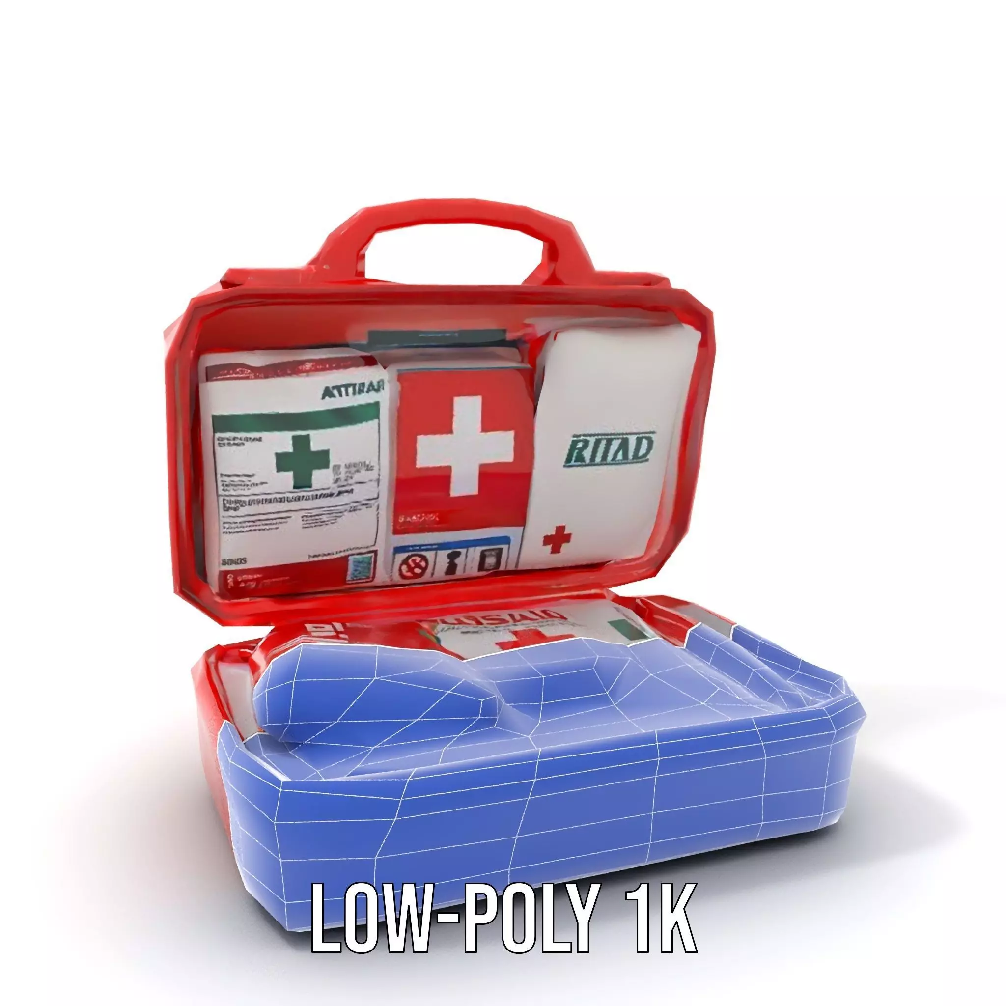 Emergency First Aid Kit Model Pack Low-poly 3D model_27