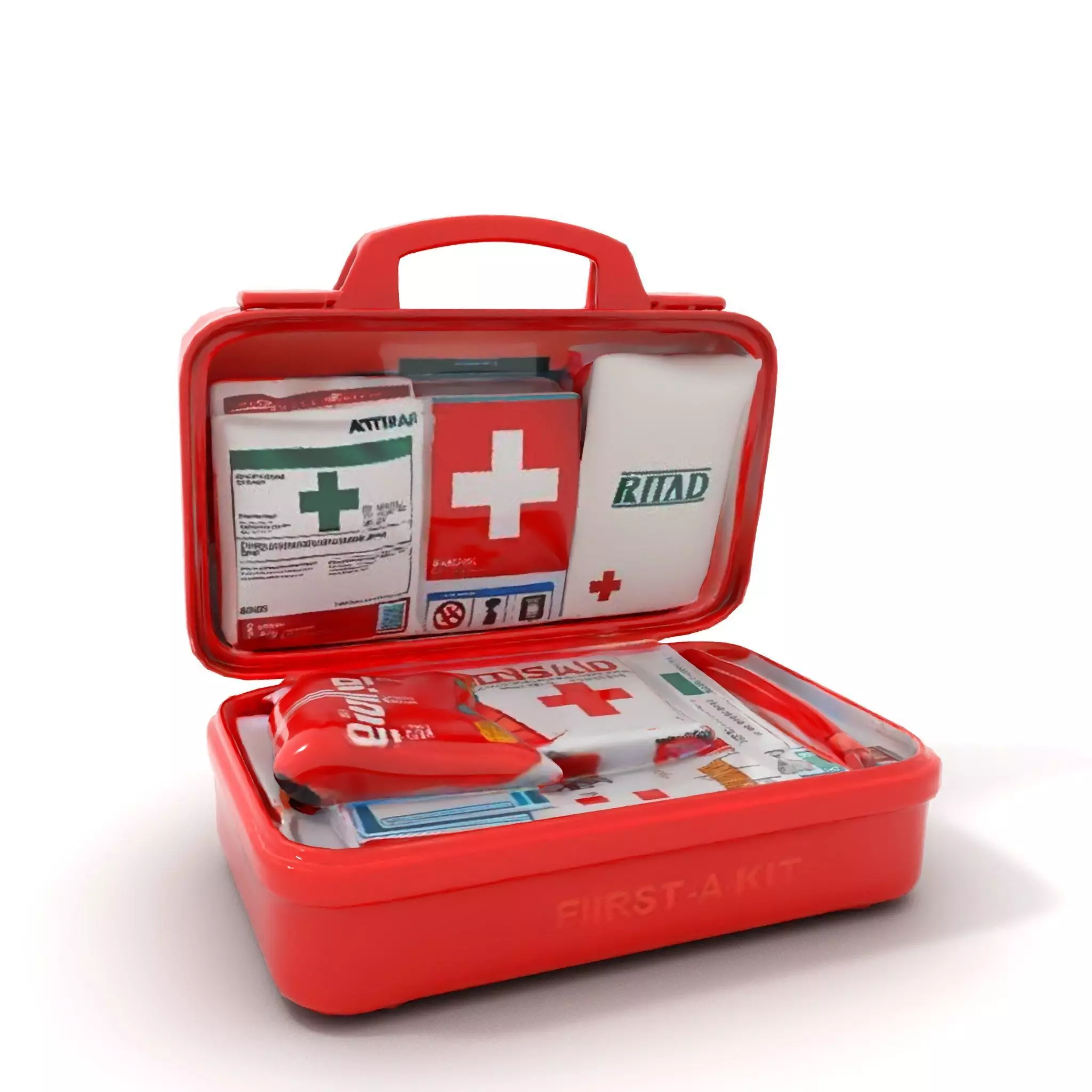 Emergency First Aid Kit Model Pack Low-poly 3D model_6