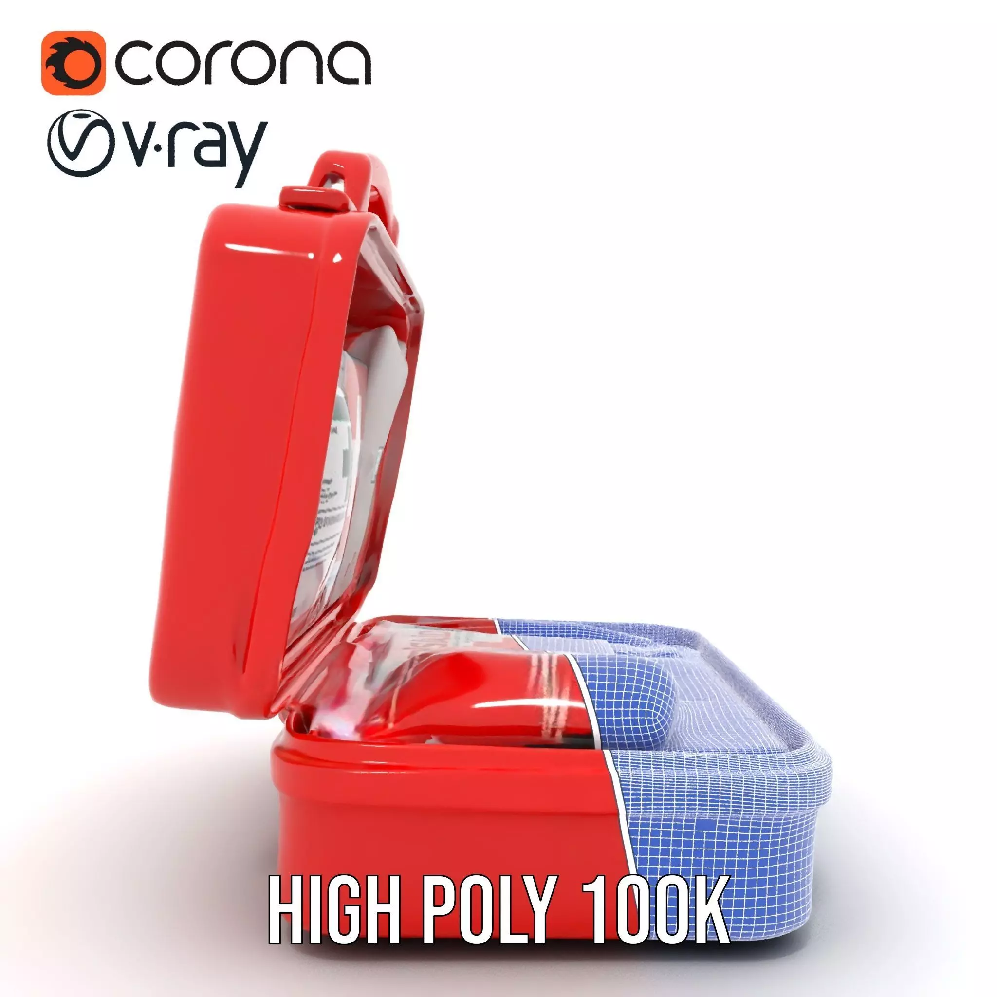 Emergency First Aid Kit Model Pack Low-poly 3D model_33