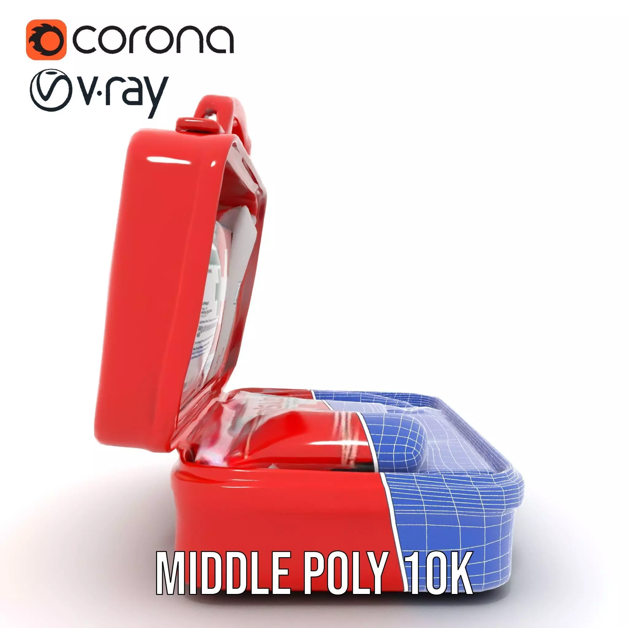 Emergency First Aid Kit Model Pack Low-poly 3D model_29